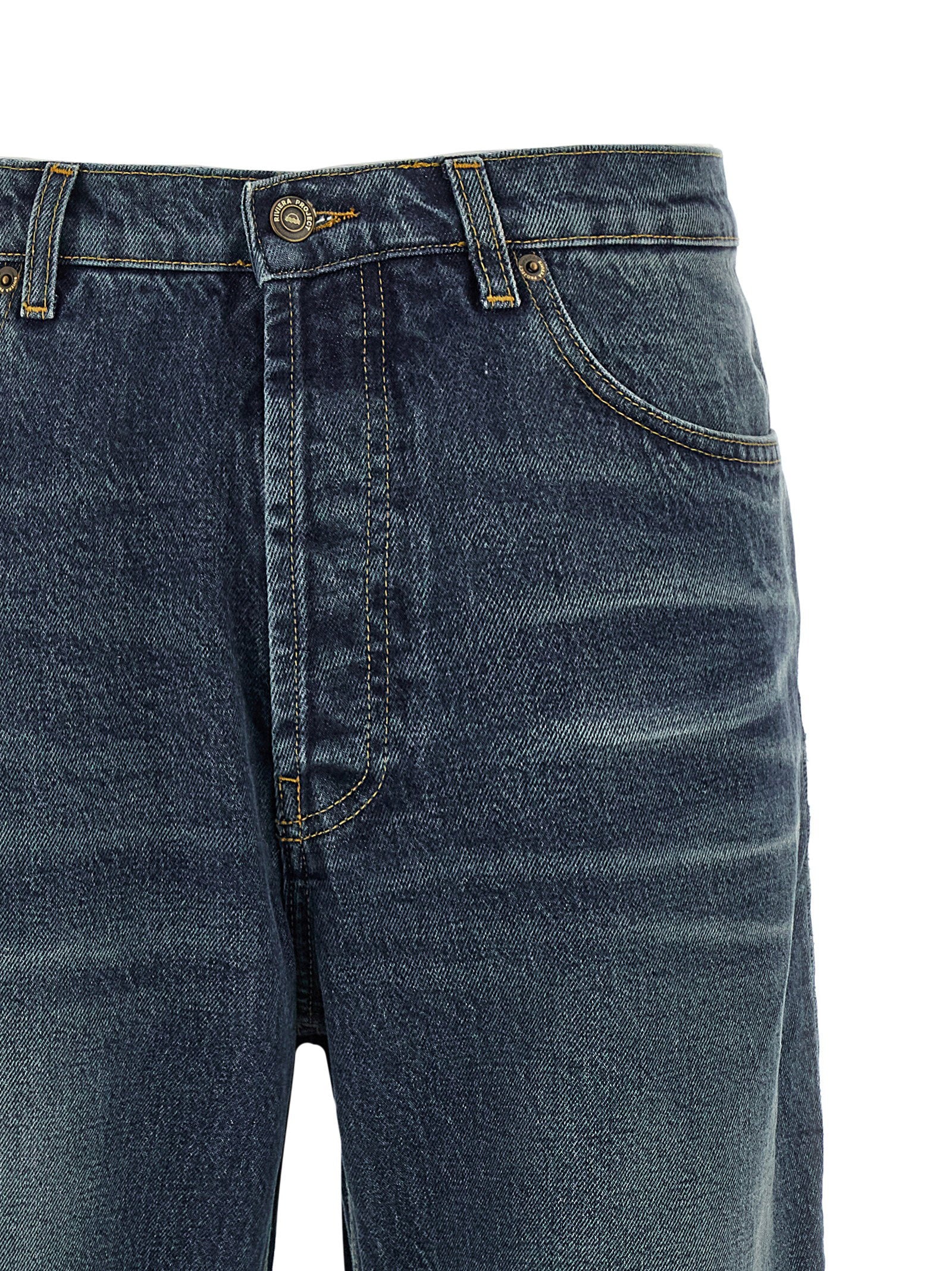 Riviera Project Men's Stone Washed Jeans