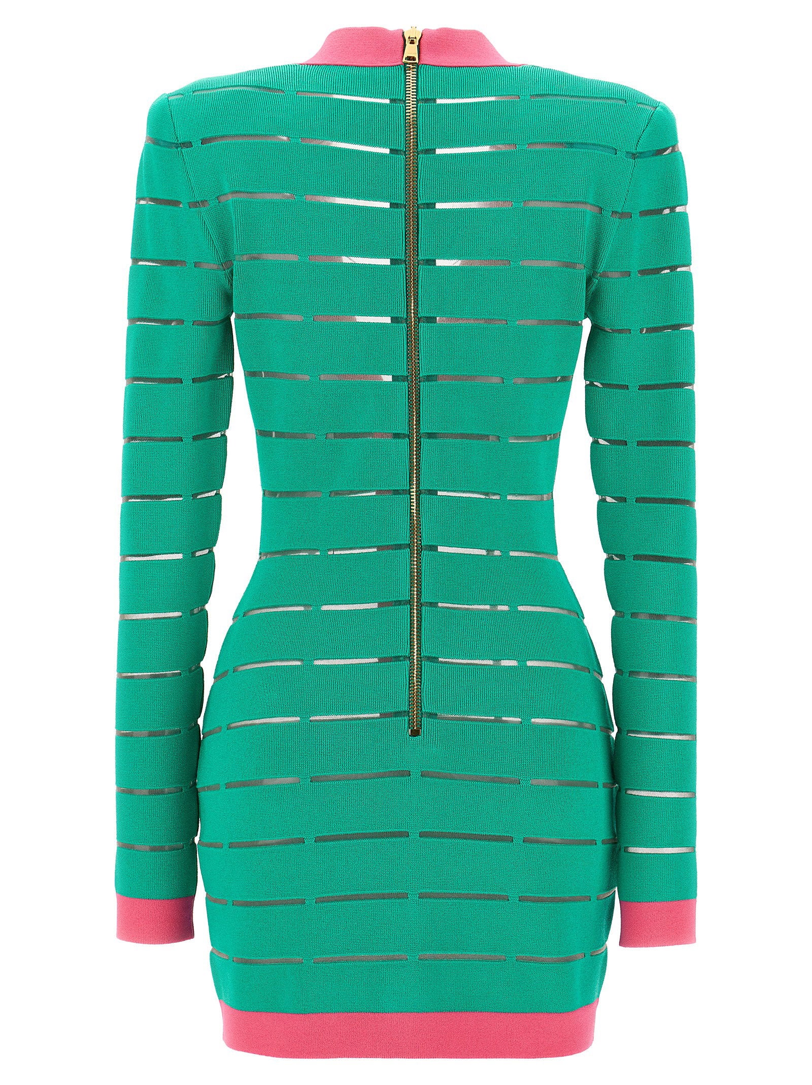 Balmain Women's Two-Tone Knit Dress