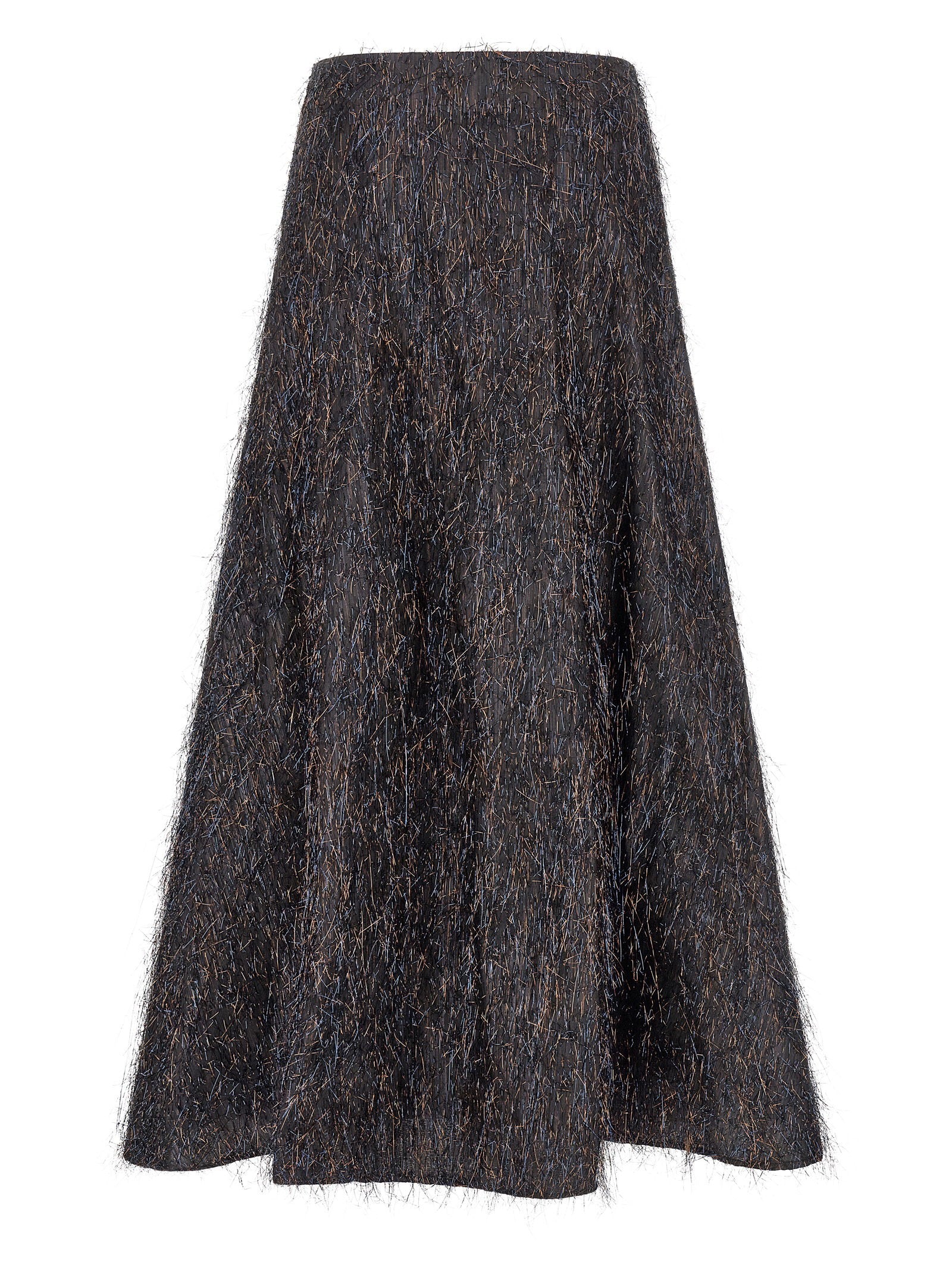 Peserico Women's Skirt With Metallic Fringes