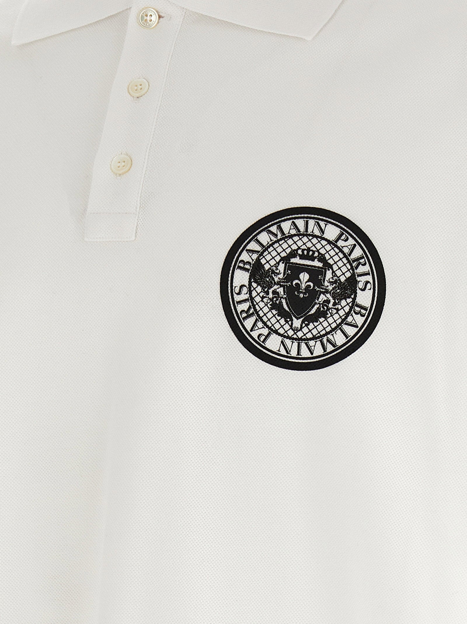 Balmain Men's Coin Polo Shirt