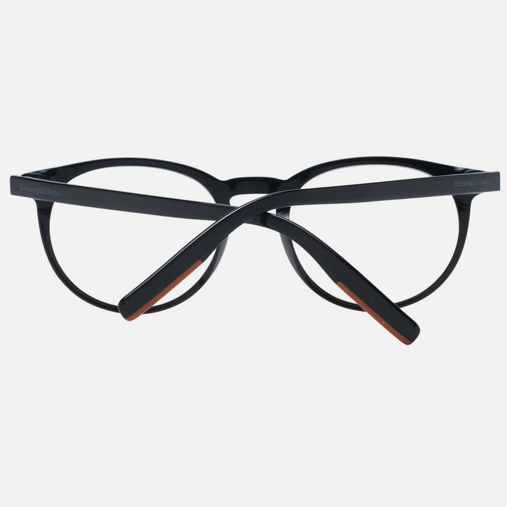 Ermenegildo Zegna Black Plastic Glasses Men's (Frames)