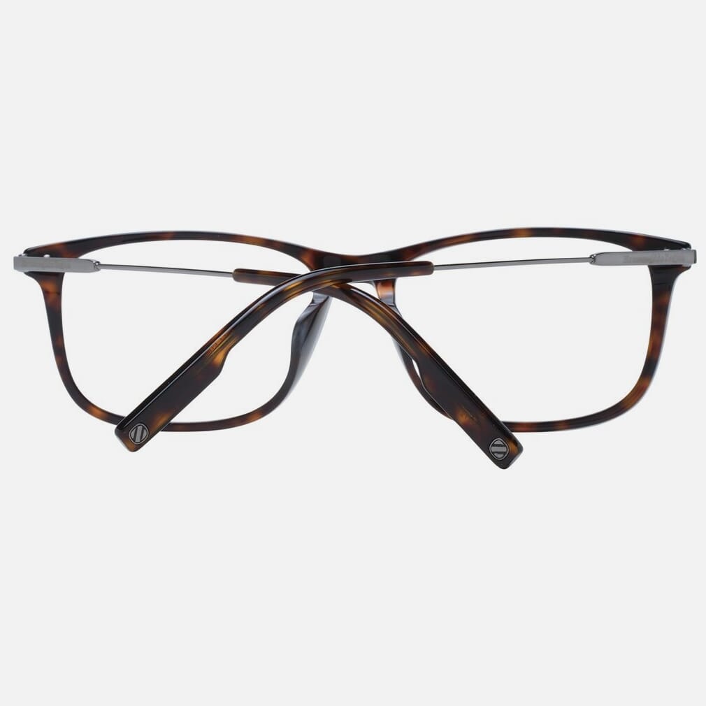 Ermenegildo Zegna Brown Plastic Glasses Men's (Frames)