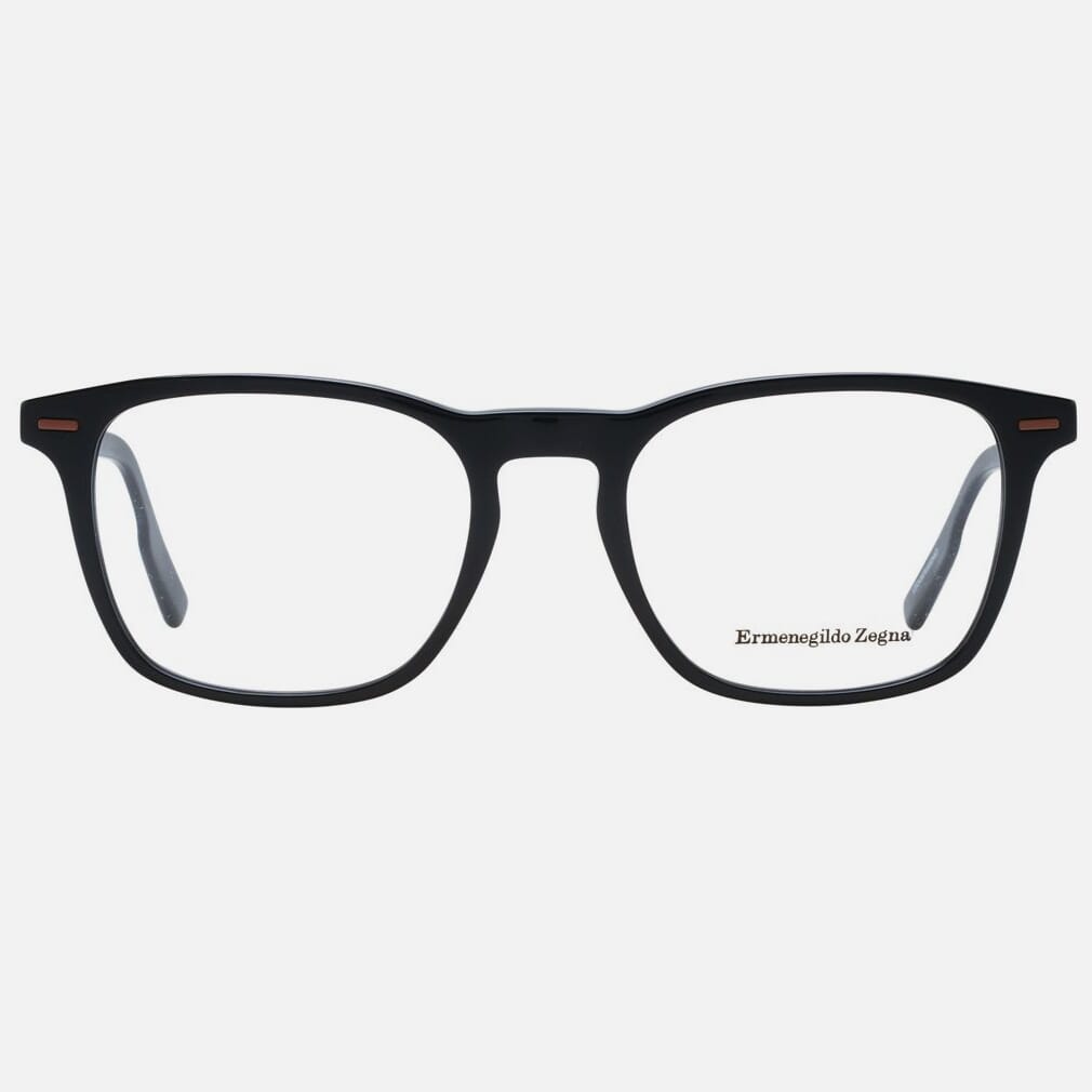 Ermenegildo Zegna Black Plastic Glasses Men's (Frames)