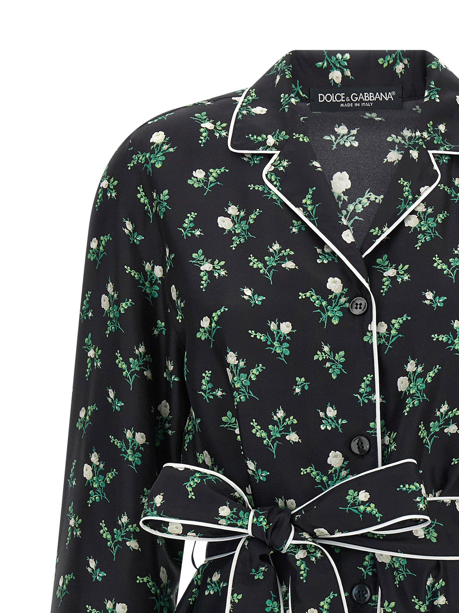 Dolce & Gabbana Women's Roselline And Lily Of The Lilies Of The Flowers Printed Shirt