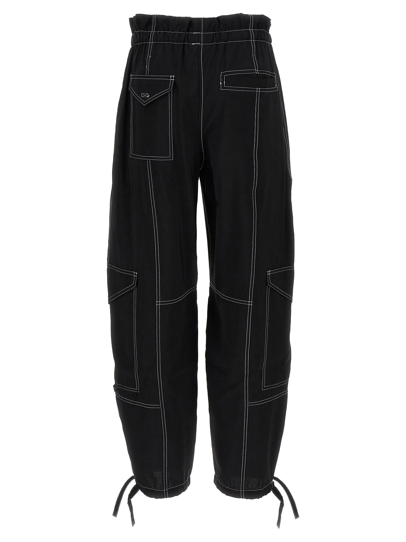 Ganni Women's Light Slub Pocket Pants