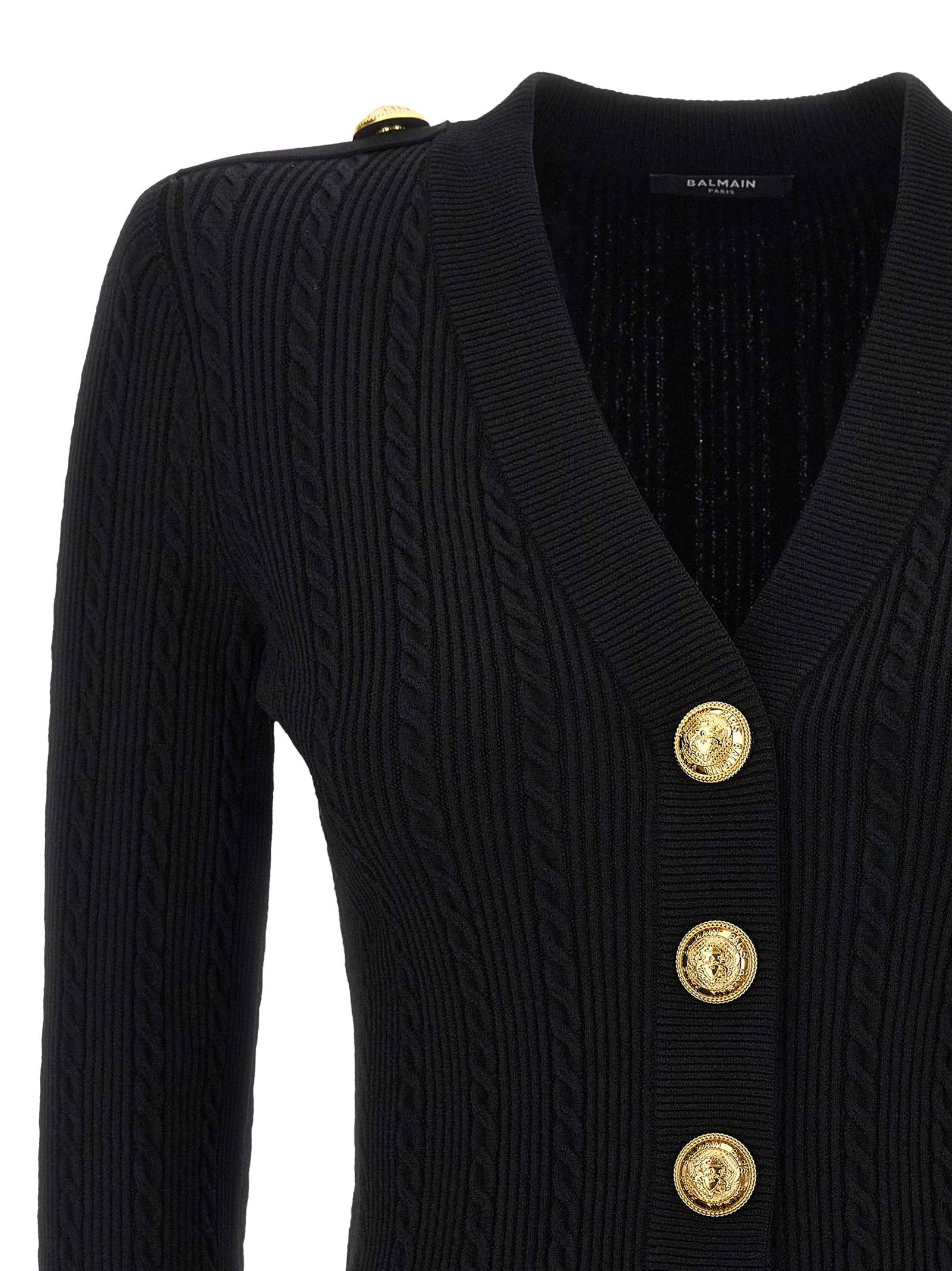 Balmain Women's Twisted Knit Cardigan