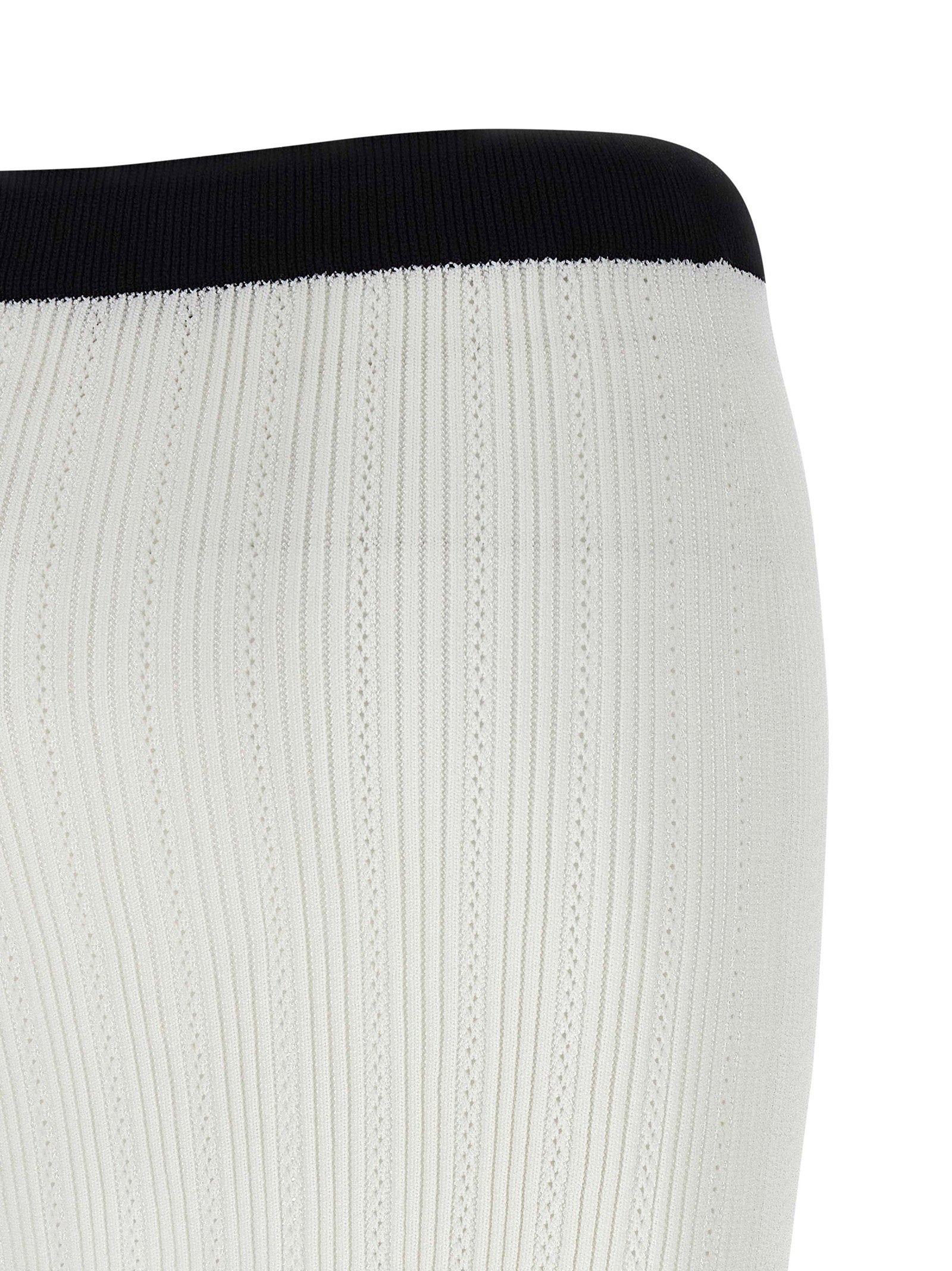 Balmain Women's Two-Tone Miniskirt