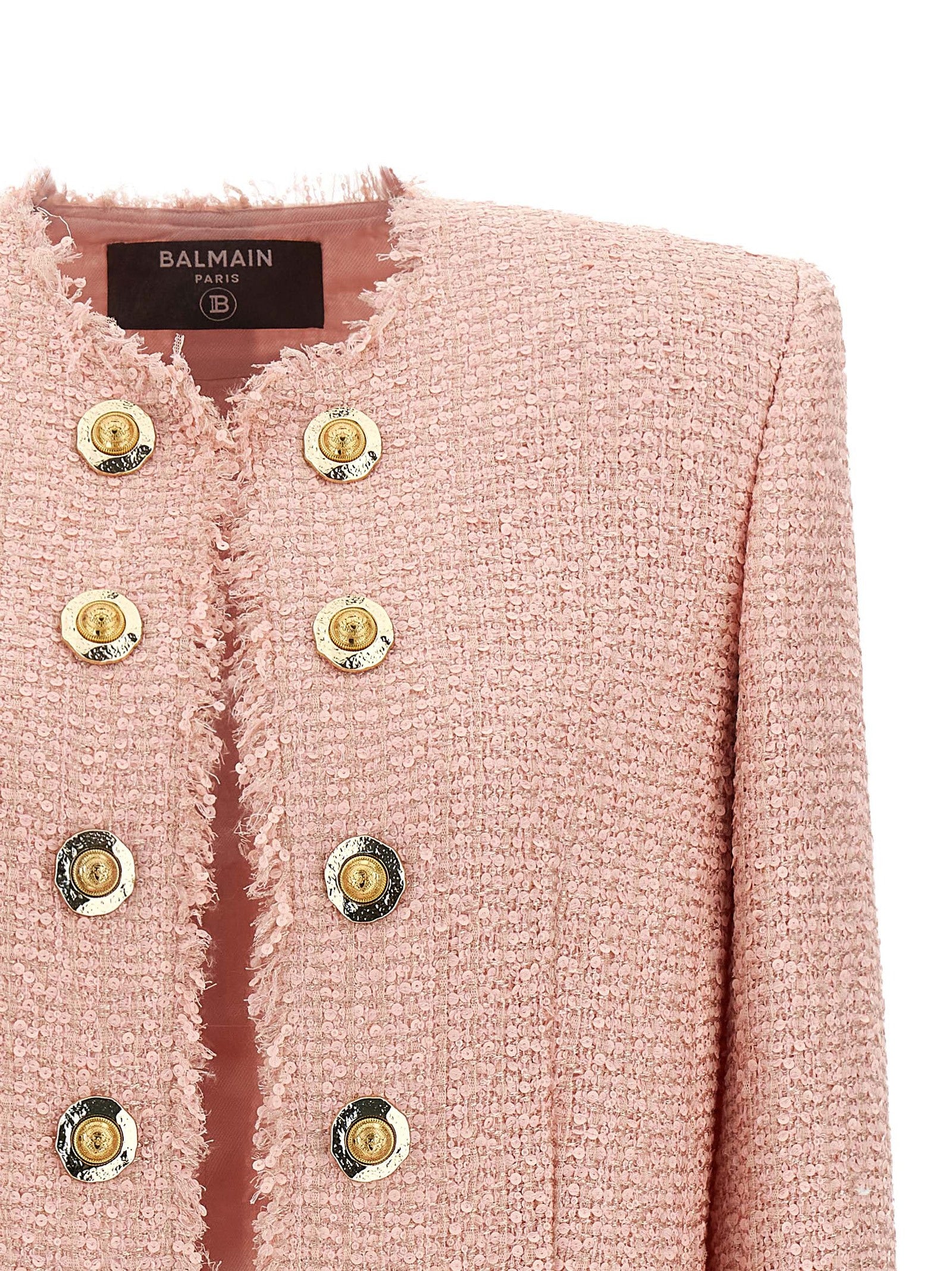 Balmain Women's Sequin Tweed Blazer