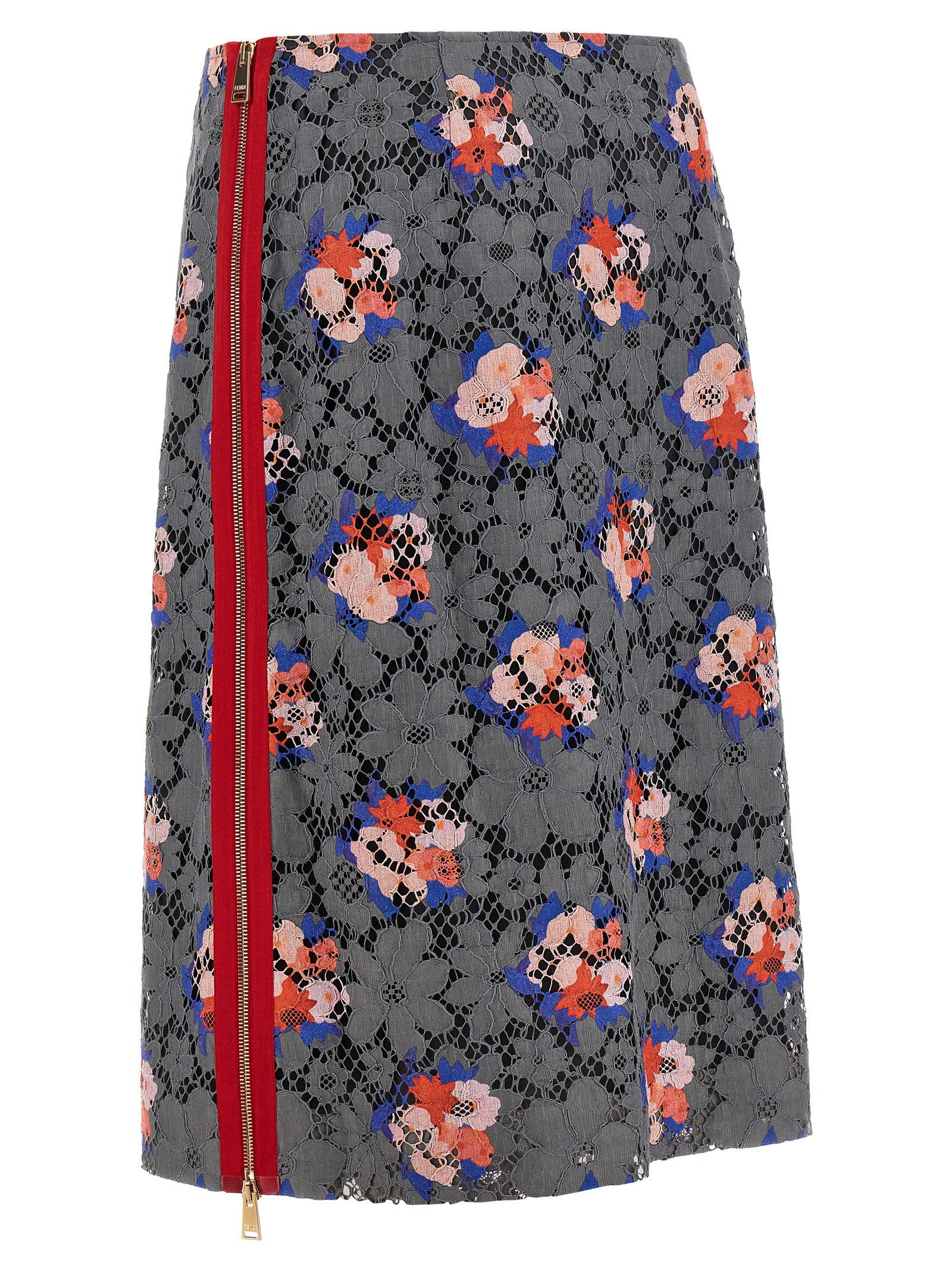 Fendi Women's Bouquet Lace Skirt