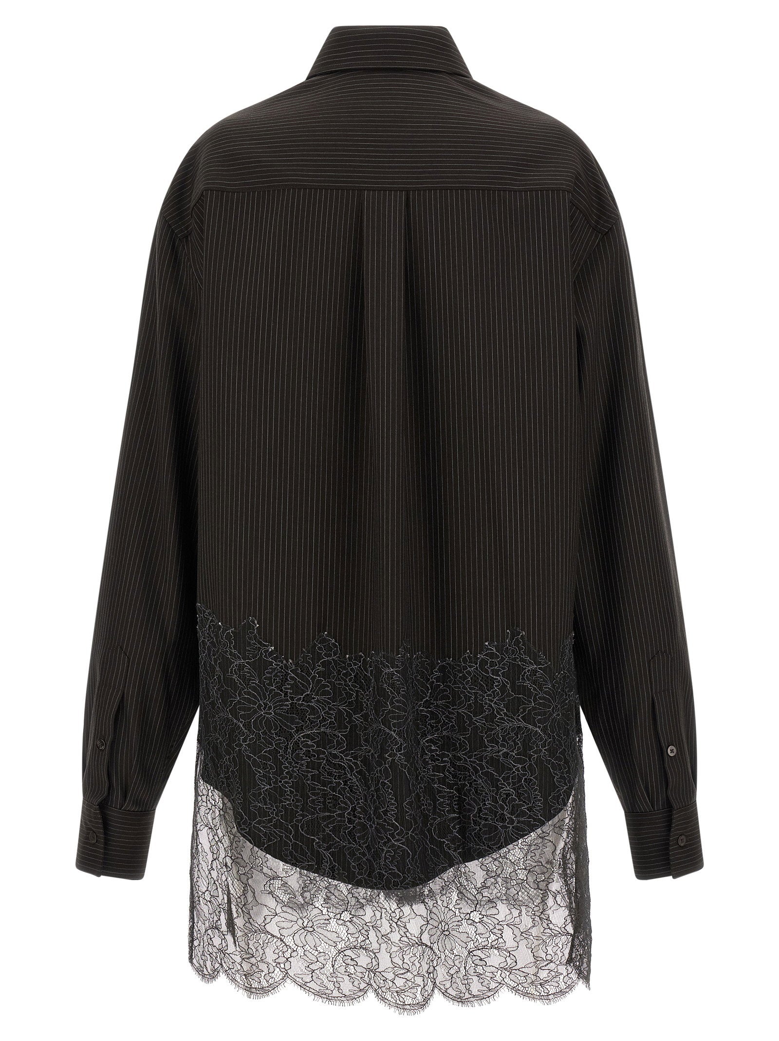 Fendi Men's Wool And Lace Shirt