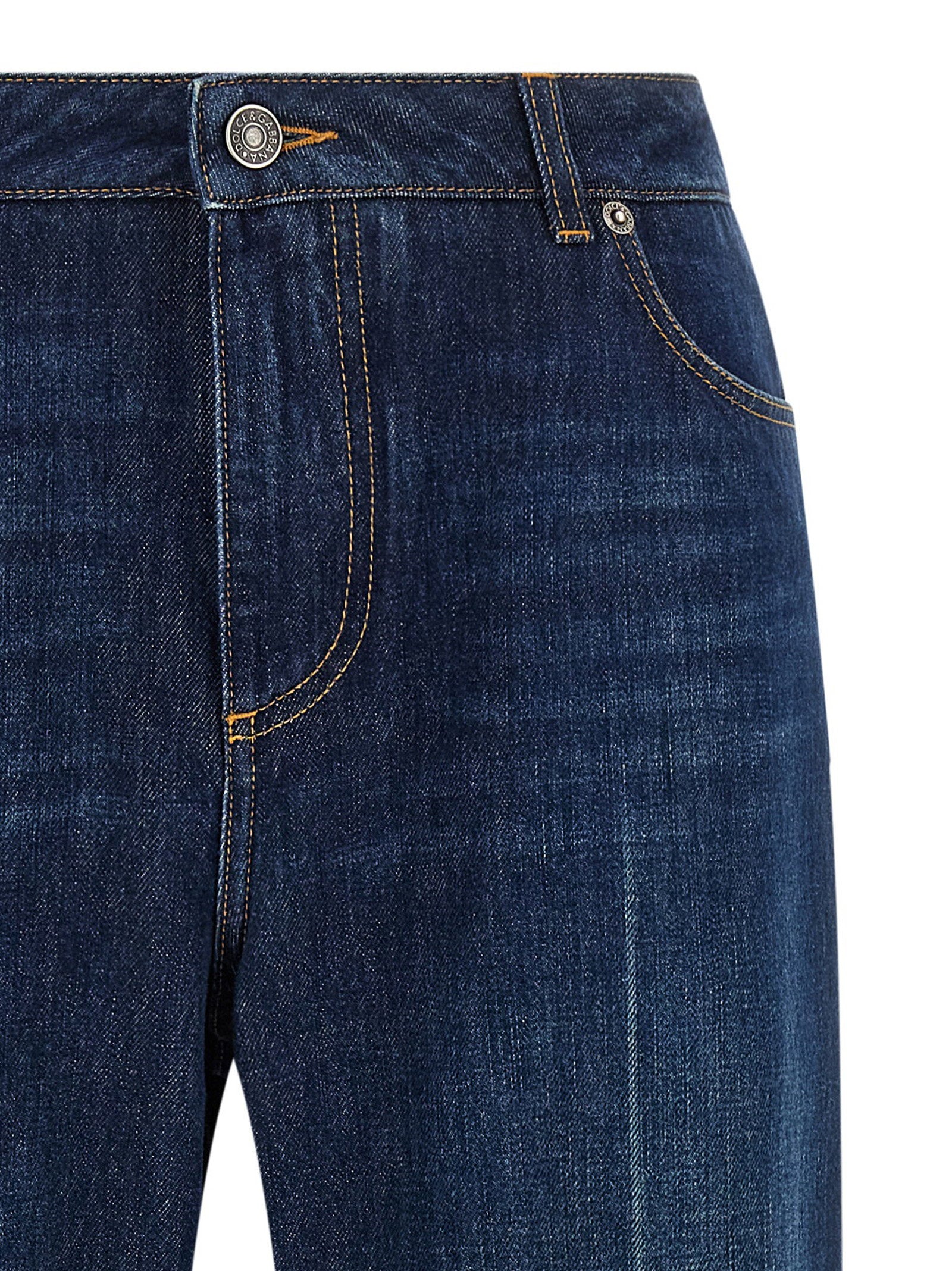Dolce & Gabbana Women's Stretched Pleated Trompe Loeil Jeans