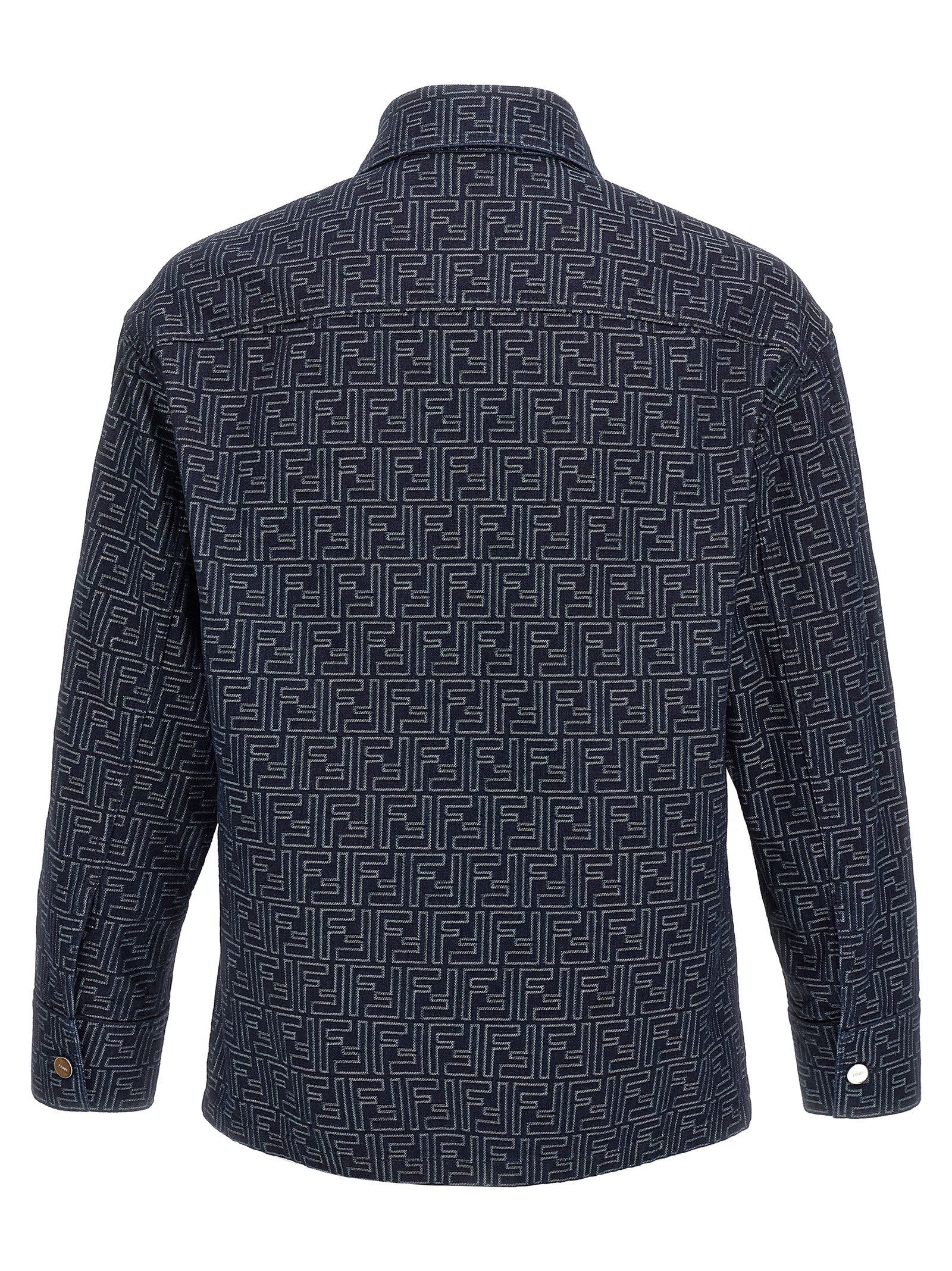 Fendi Men's Overshirt Denim Ff