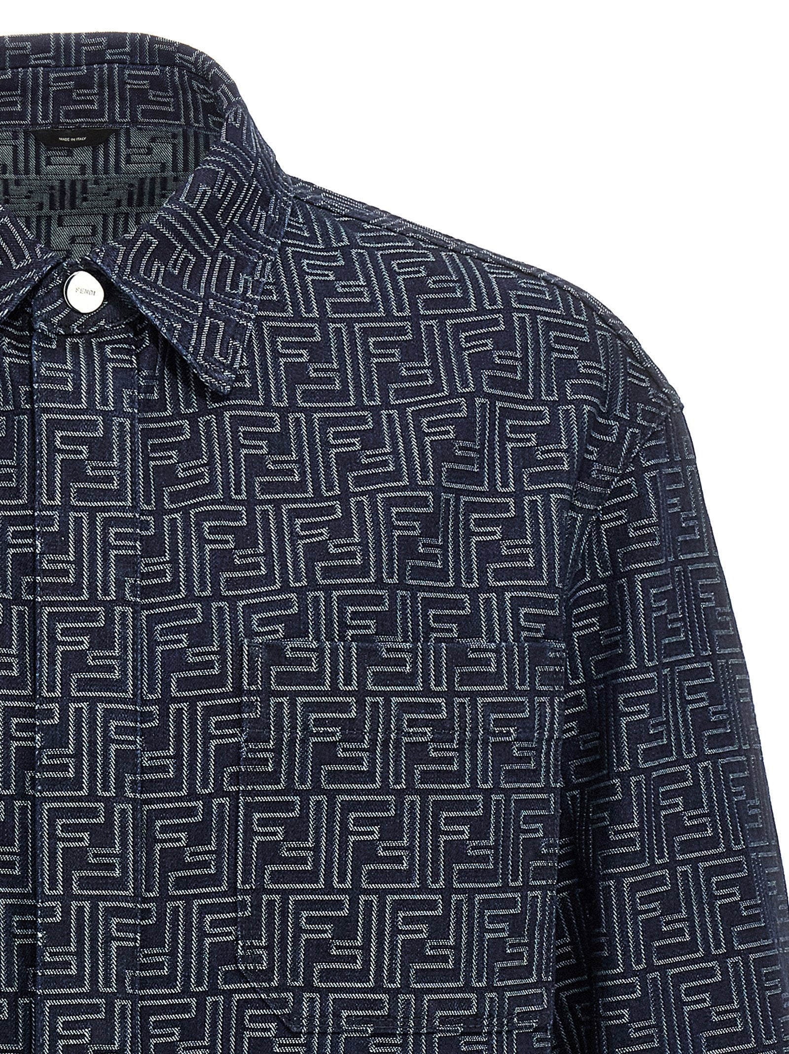 Fendi Men's Overshirt Denim Ff