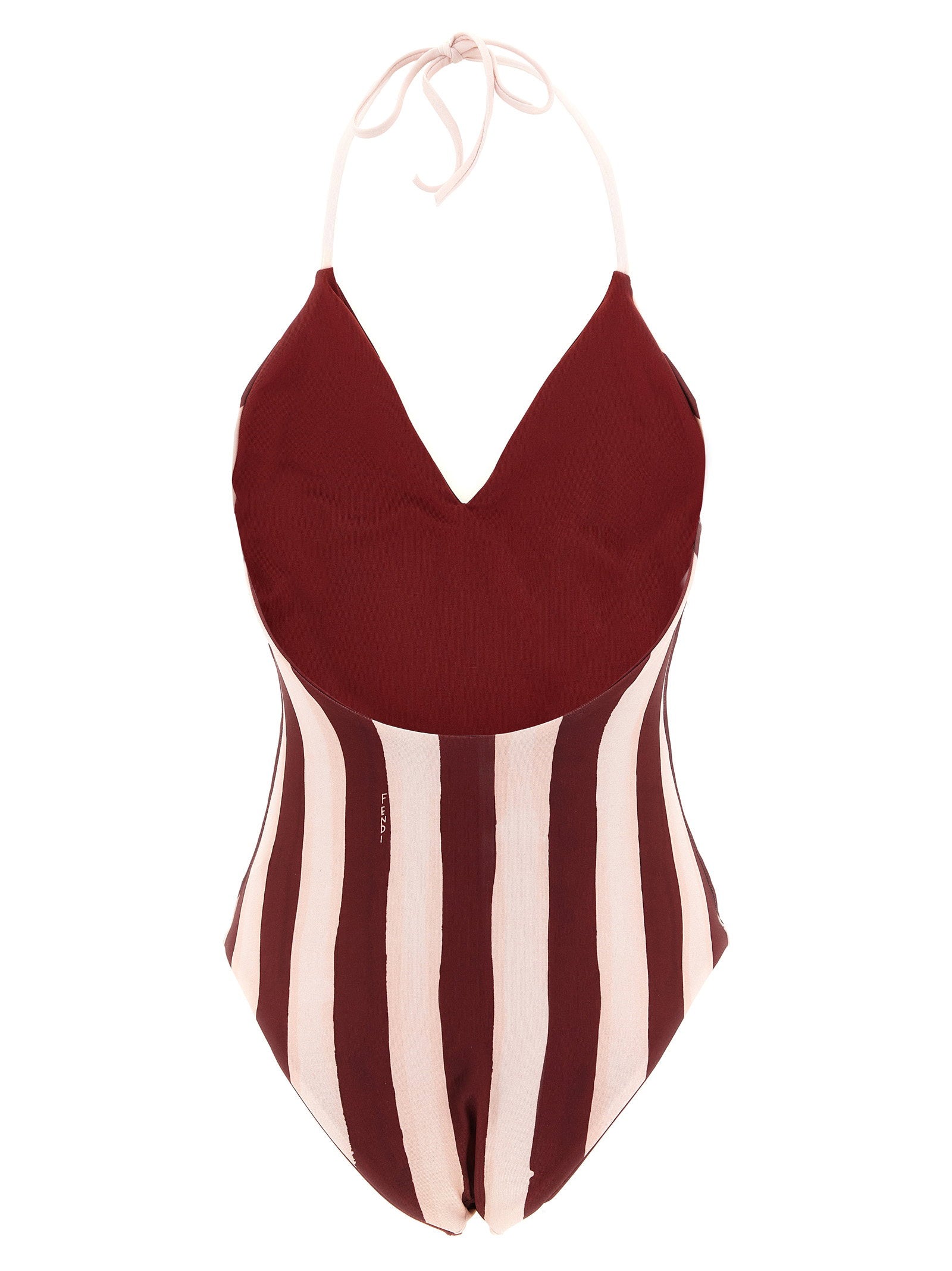 Fendi Women's Pequin One-Piece Swimsuit