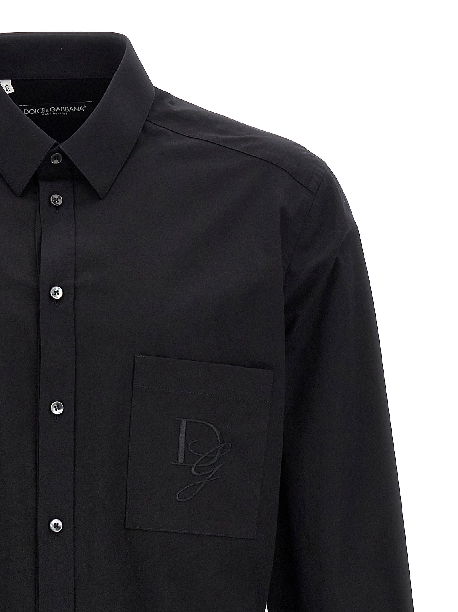 Dolce & Gabbana Men's Logo Embroidery Shirt