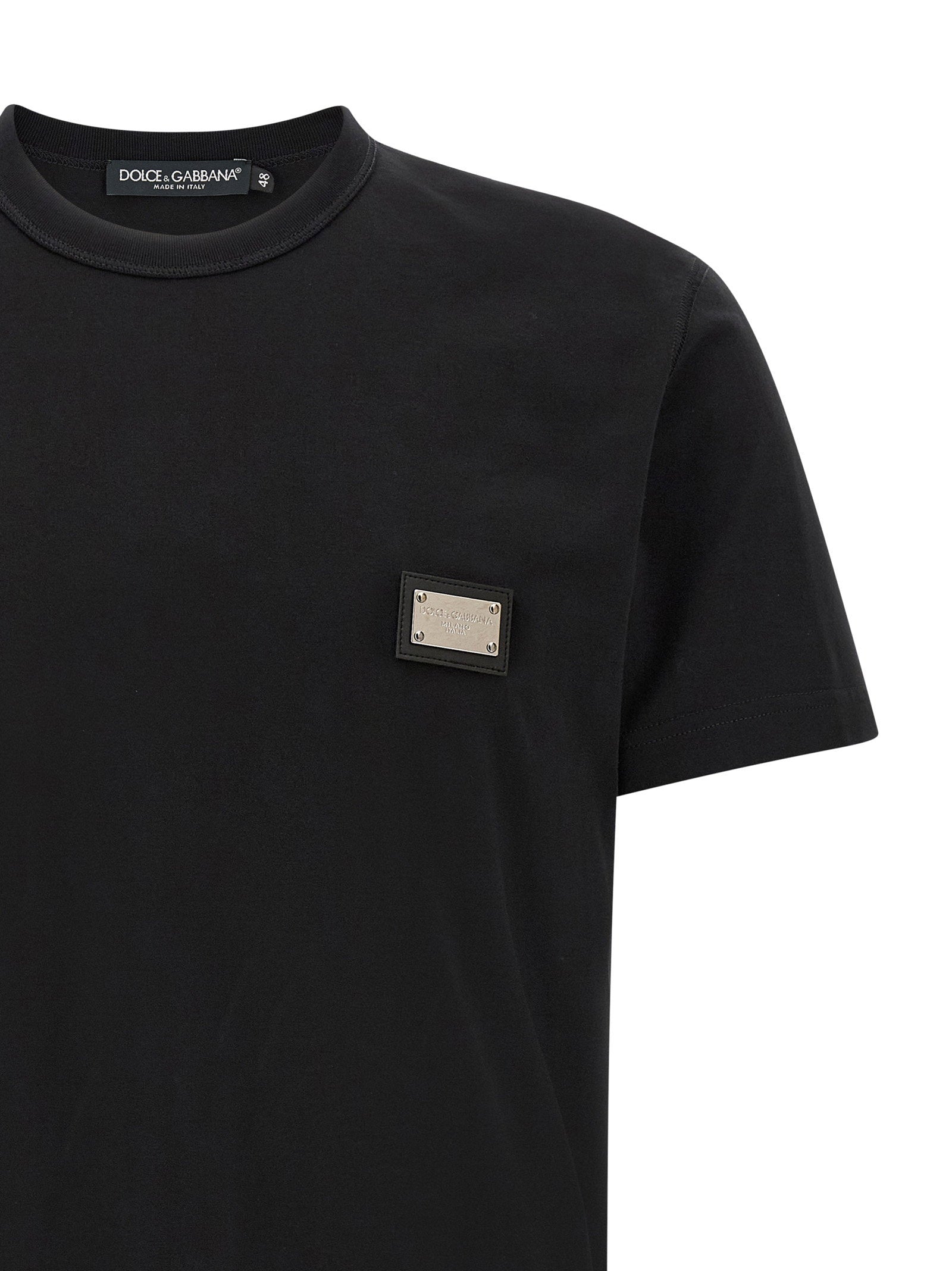 Dolce & Gabbana Men's Logo Plate T-Shirt