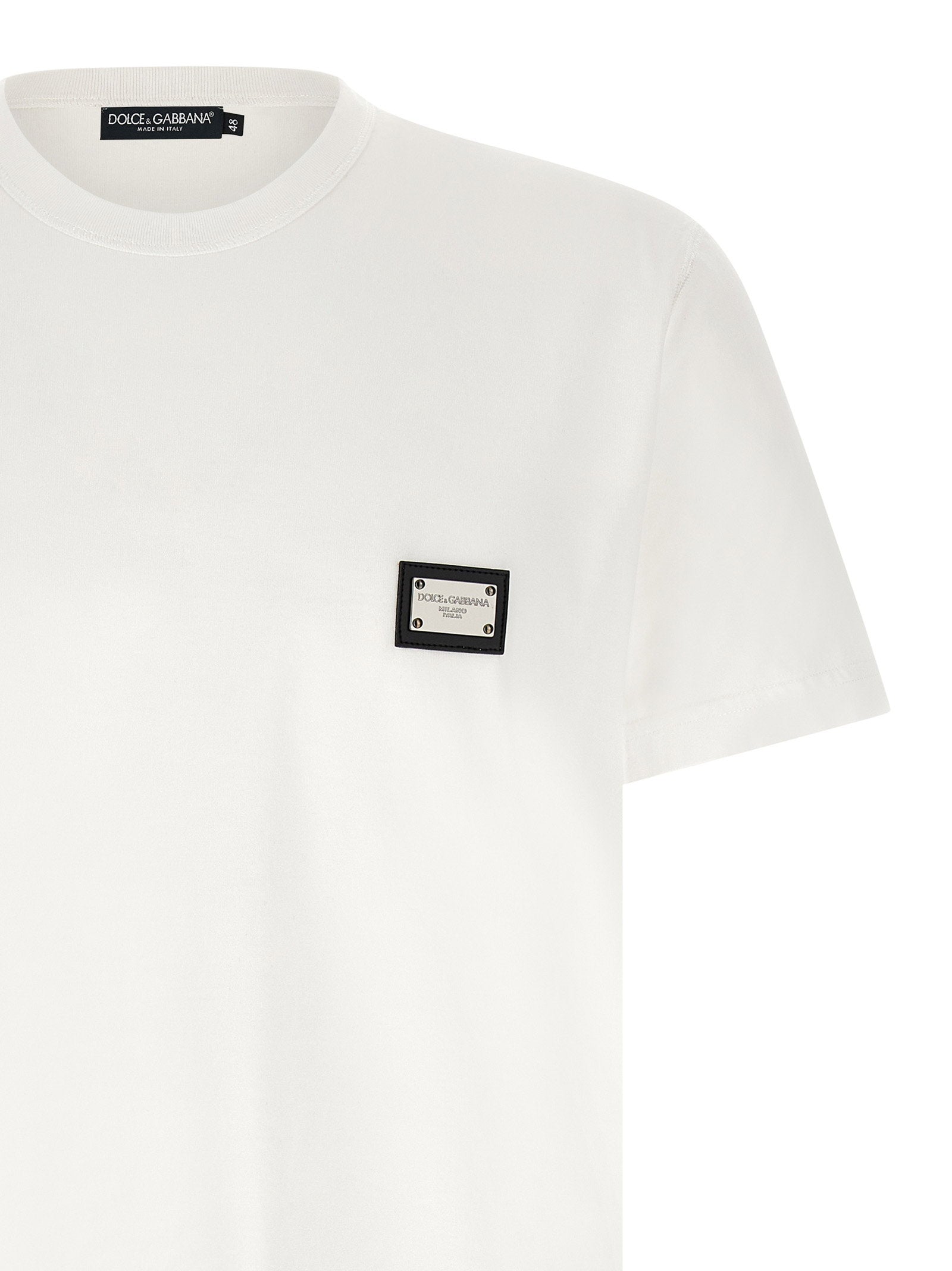 Dolce & Gabbana Men's Logo Plate T-Shirt