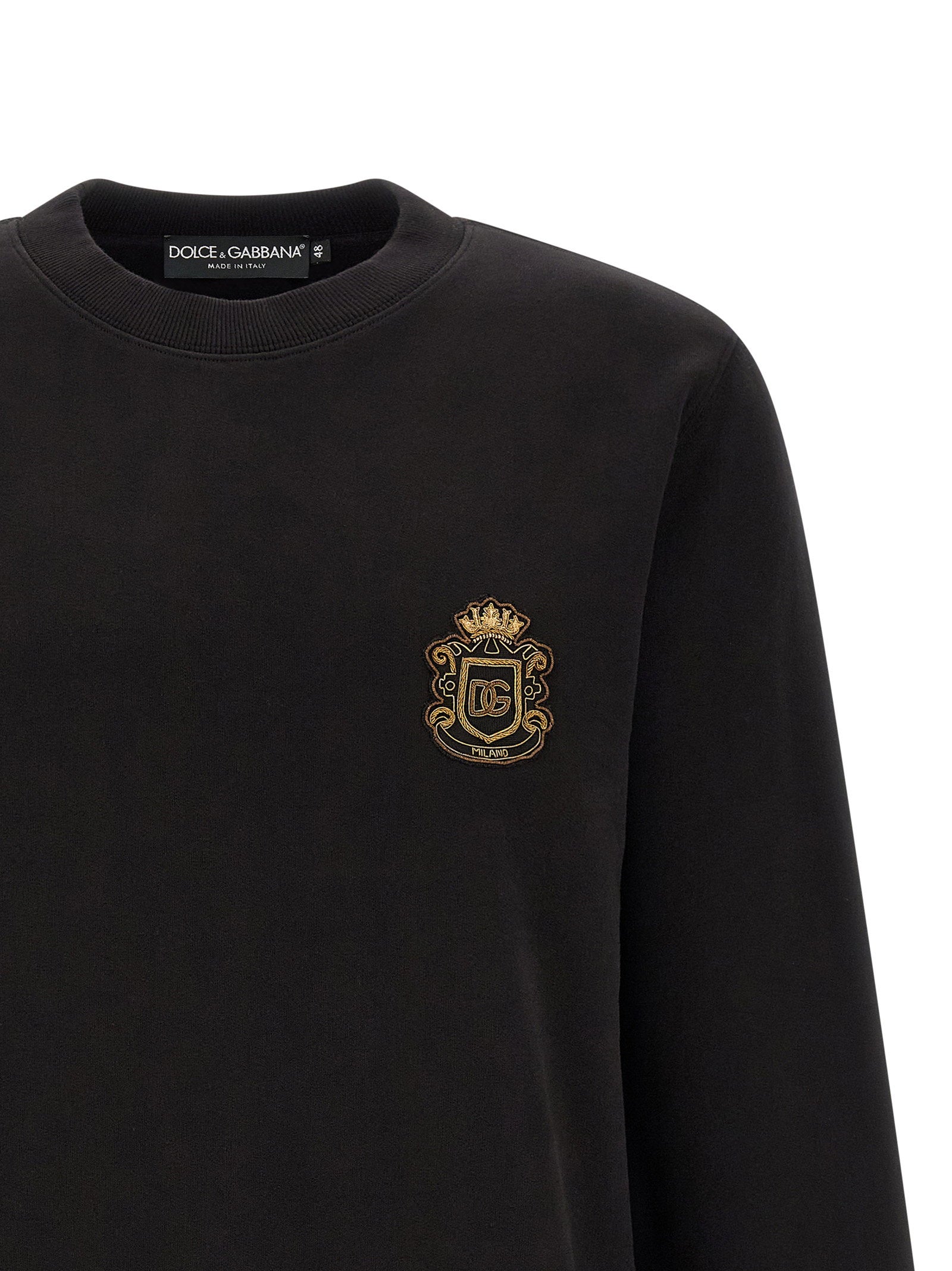Dolce & Gabbana Men's Heraldic Patch Sweatshirt