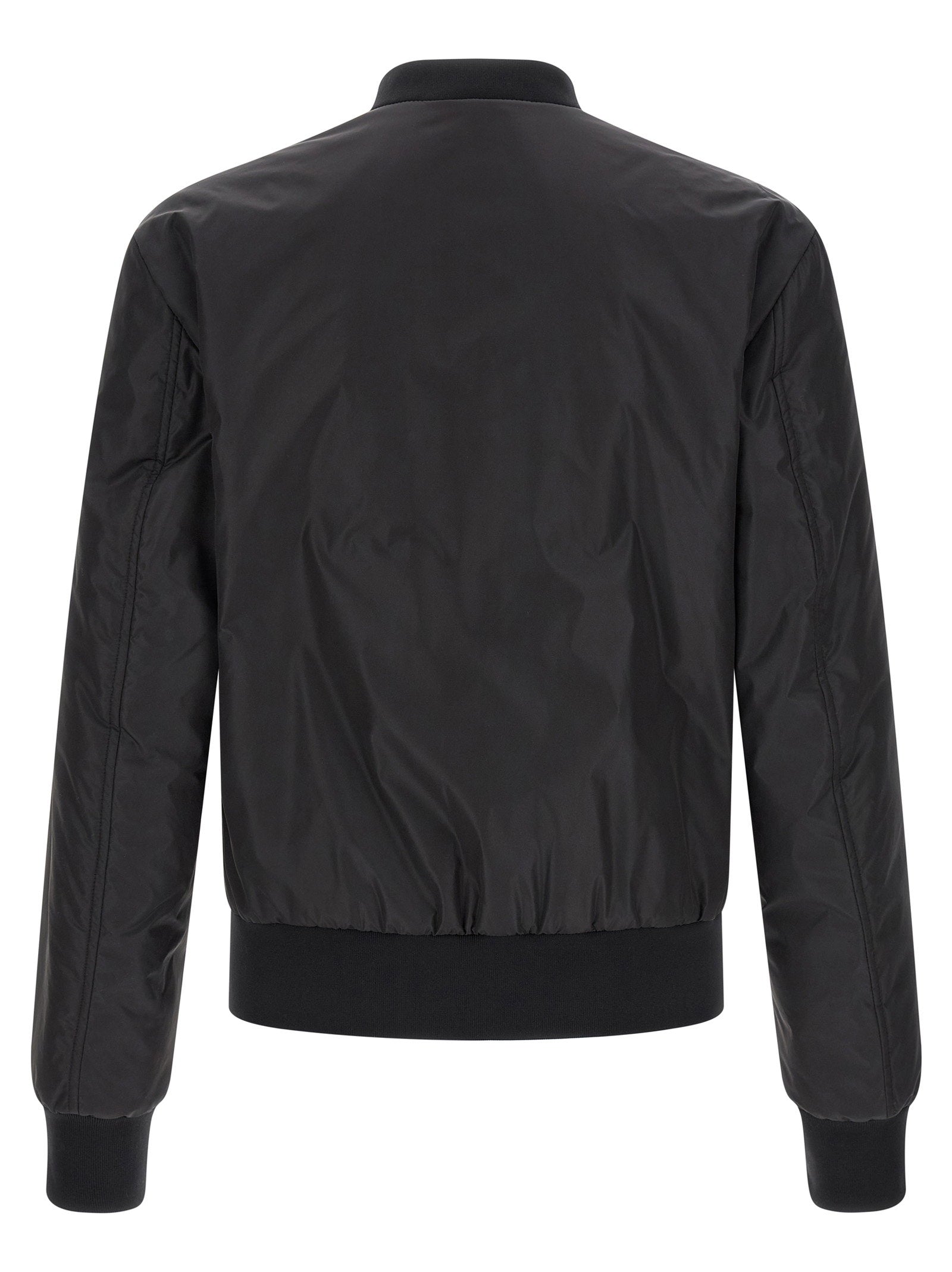 Dolce & Gabbana Men's Logo Plaque Bomber Jacket