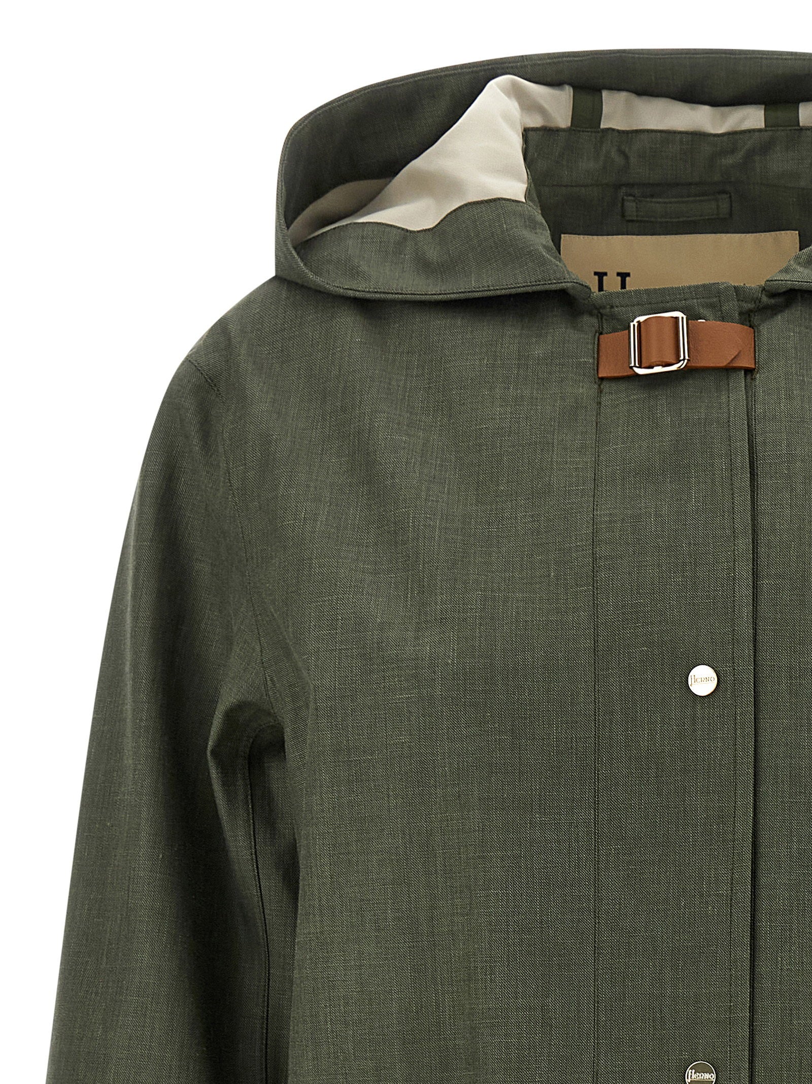 Herno Women's Linen Raincoat