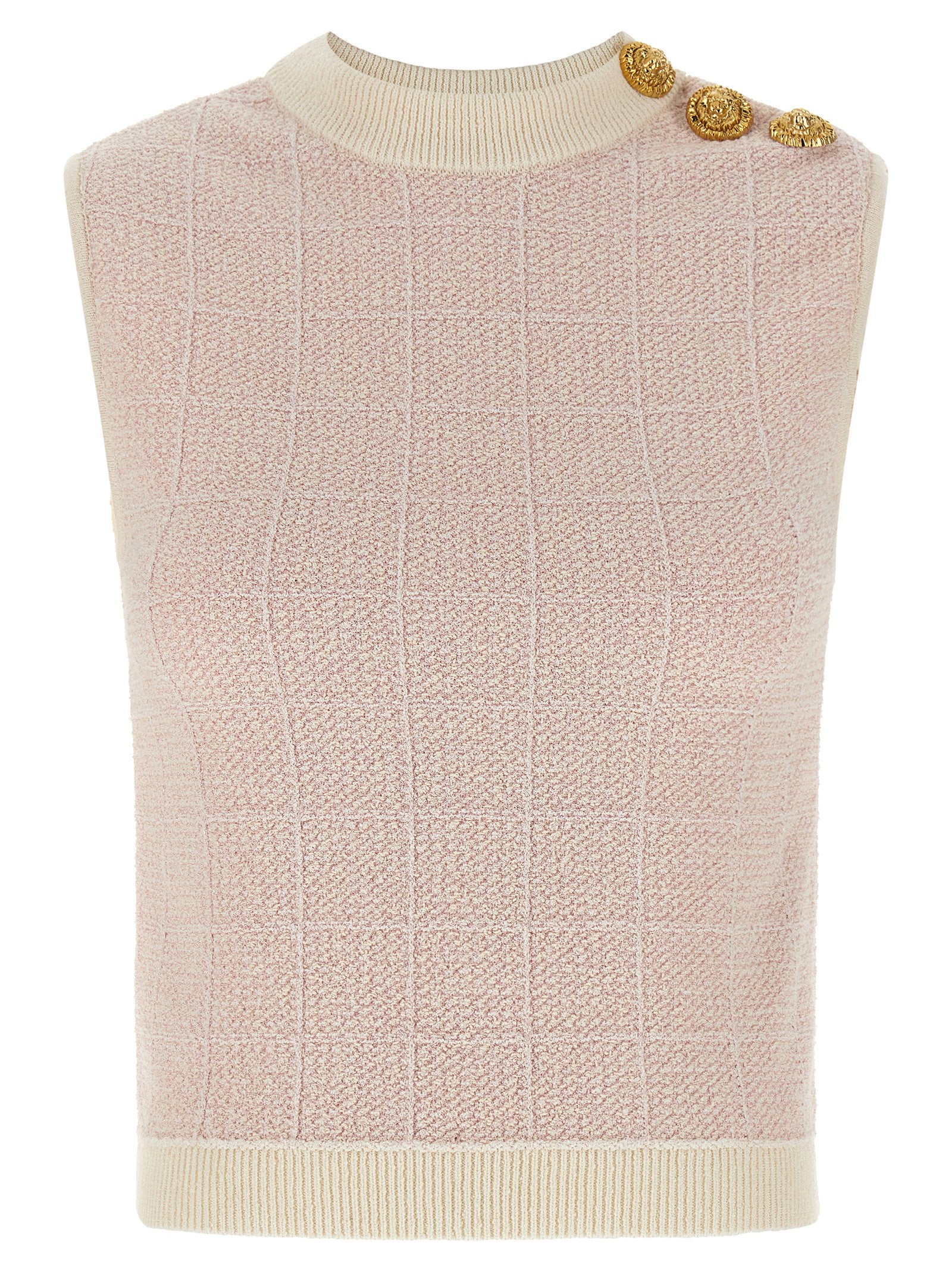 Balmain Women's Testa Di Leone Tweed Vest