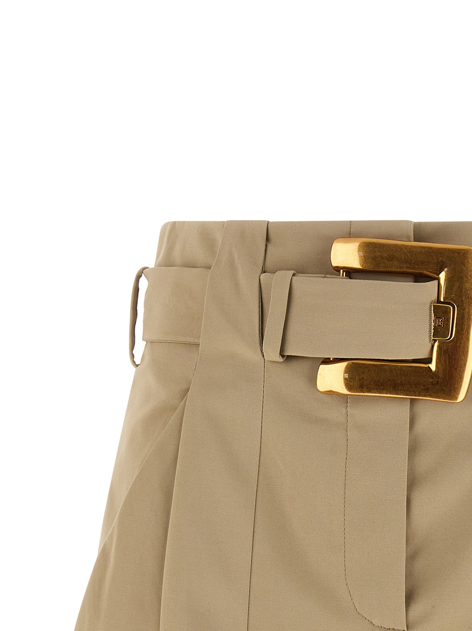 Balmain Women's Anthem Buckle Shorts