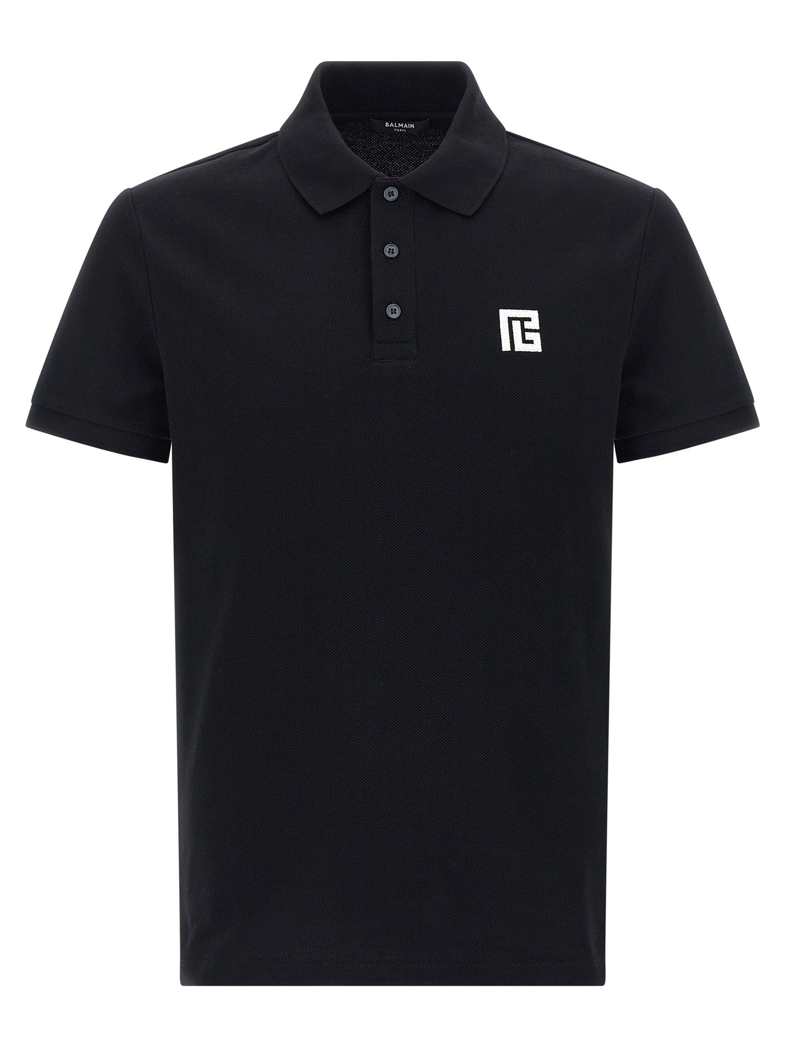 Balmain Men's Embroidery Polo Shirt