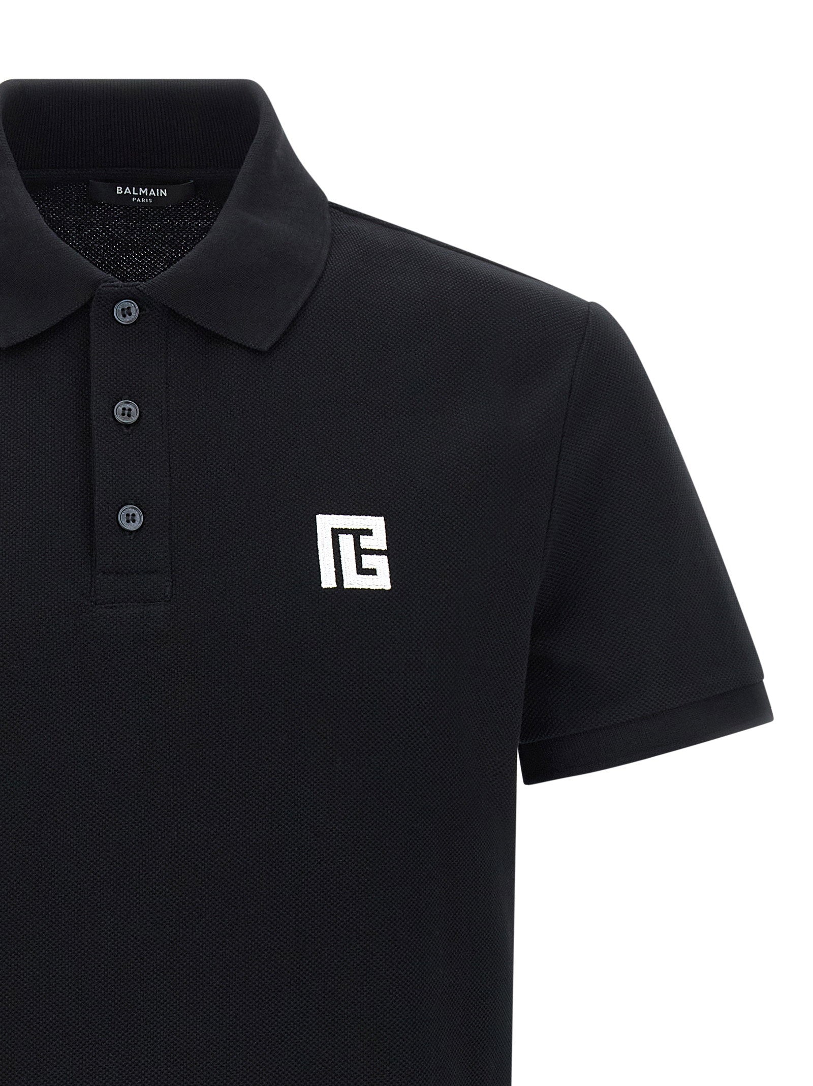 Balmain Men's Embroidery Polo Shirt