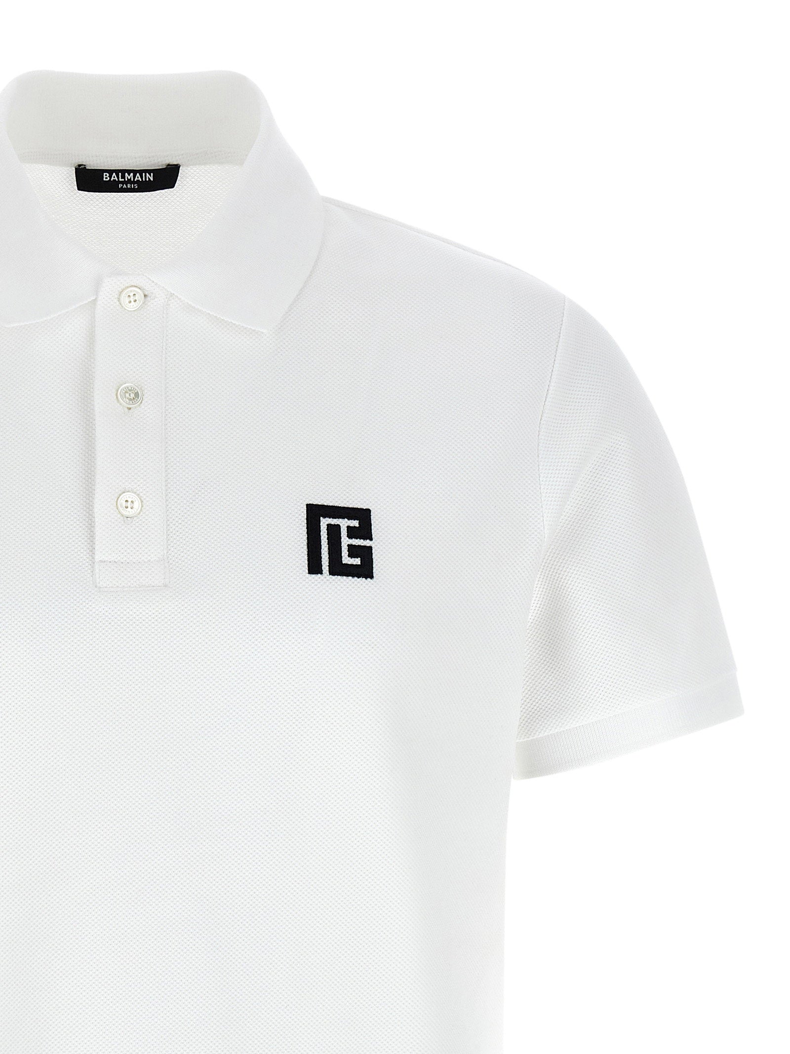 Balmain Men's Embroidery Polo Shirt