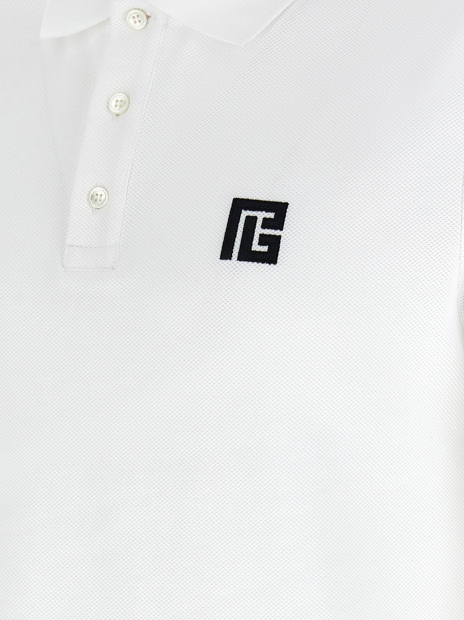 Balmain Men's Embroidery Polo Shirt