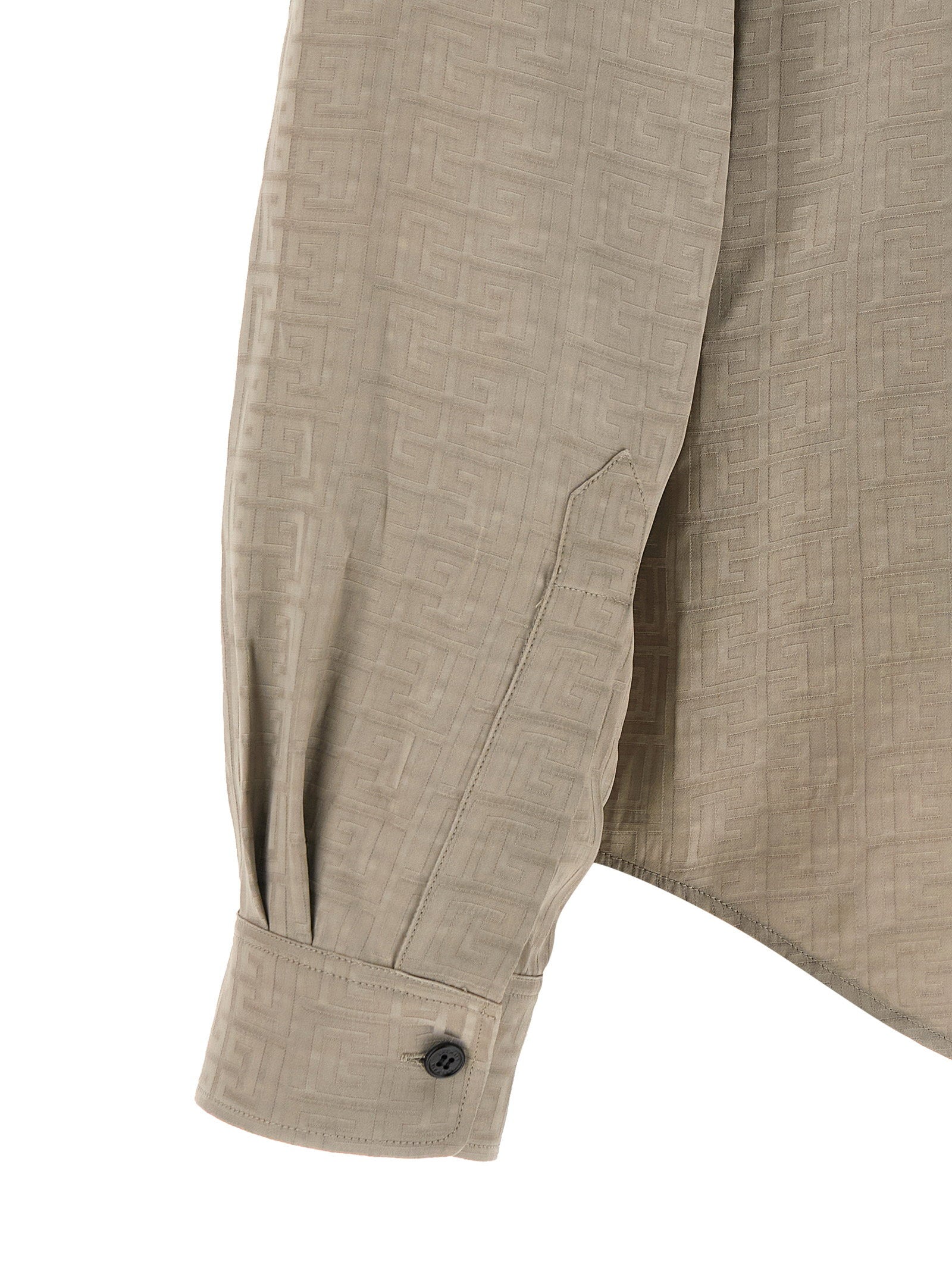 Balmain Men's Jacquard Monogram Shirt