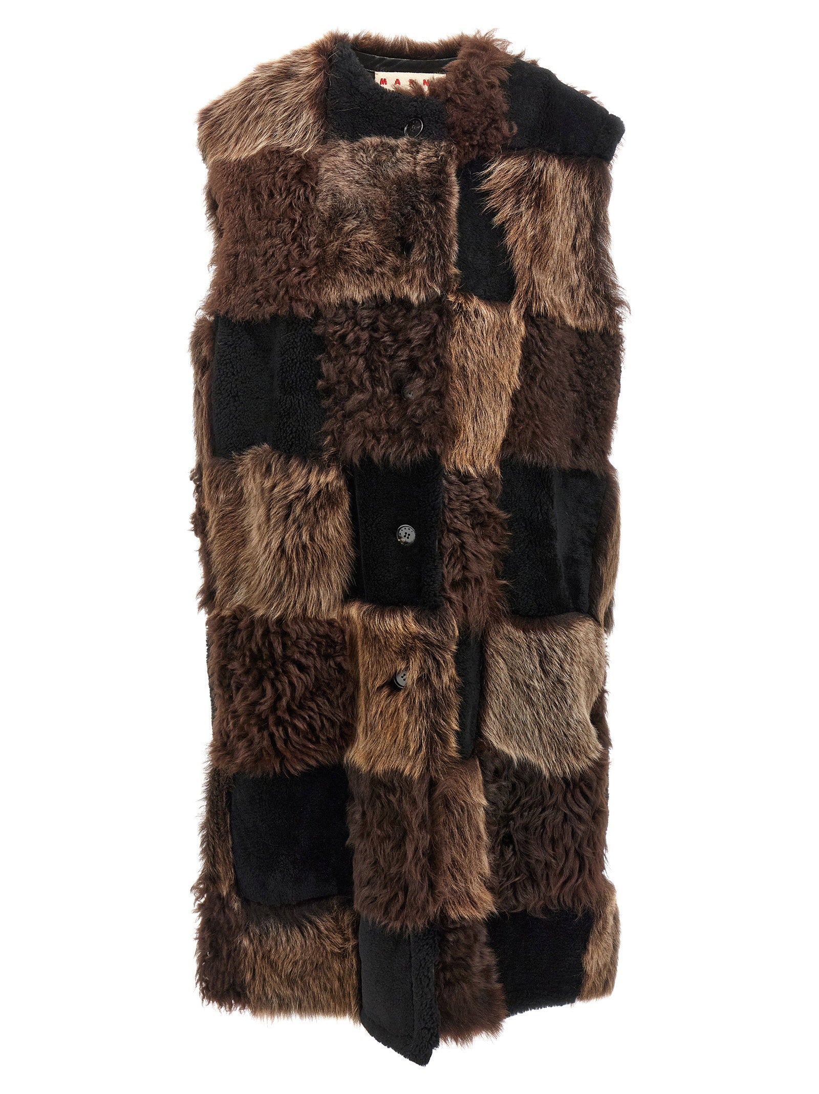 Marni Women's Long Shearling Vest