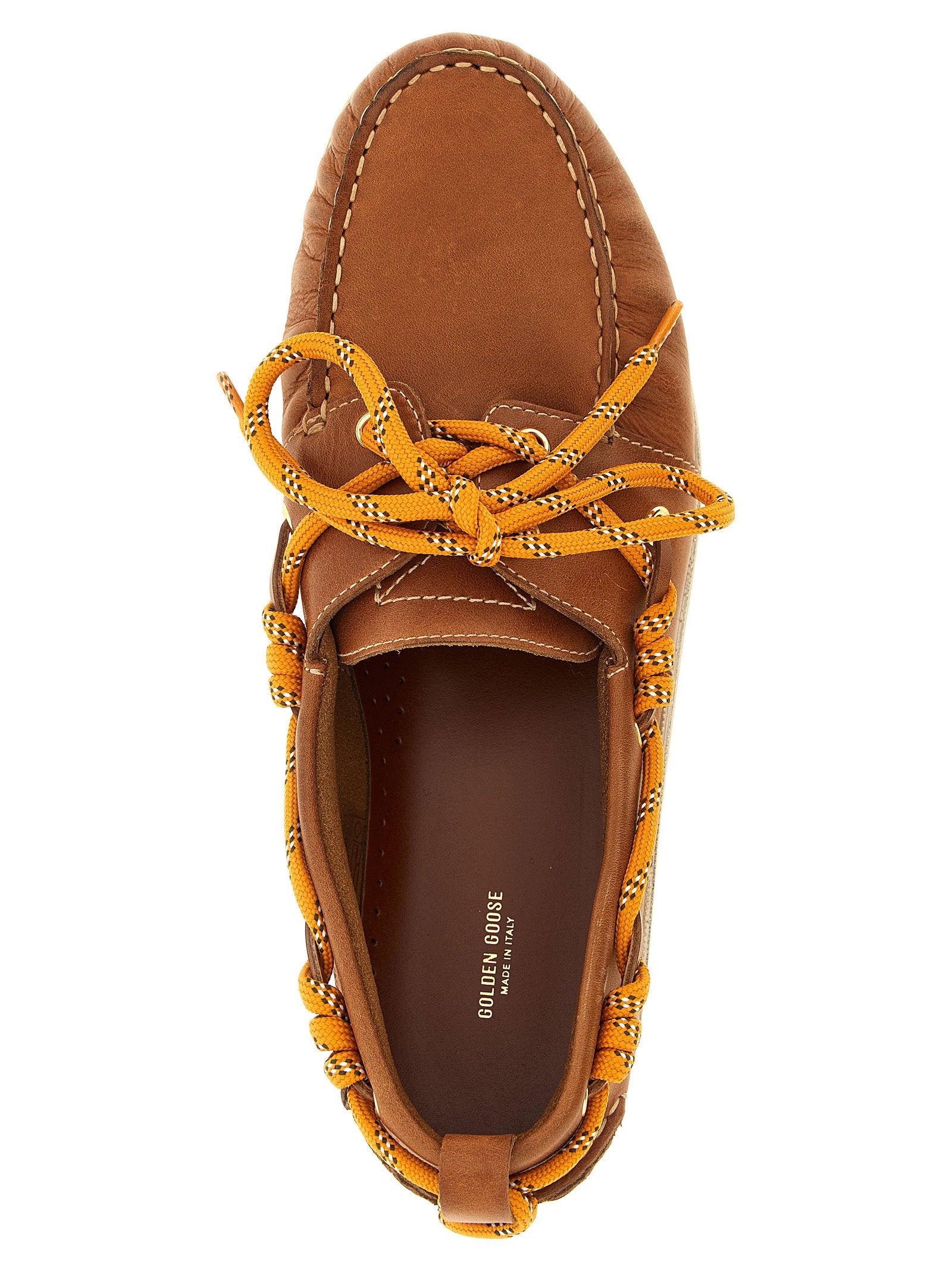 Golden Goose Men's Leather Boat Shoe