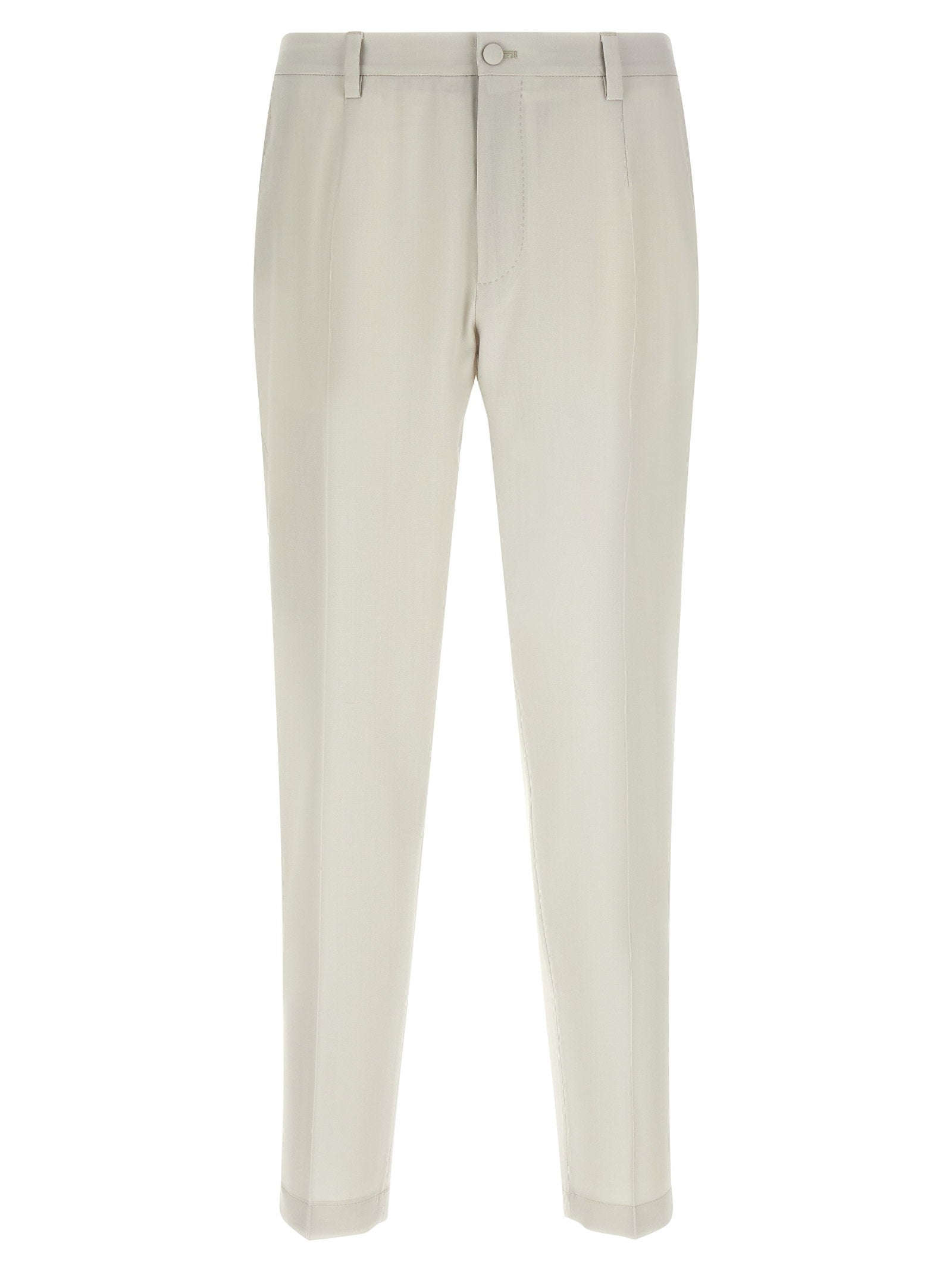 Dolce & Gabbana Men's Poplin Wool Pants