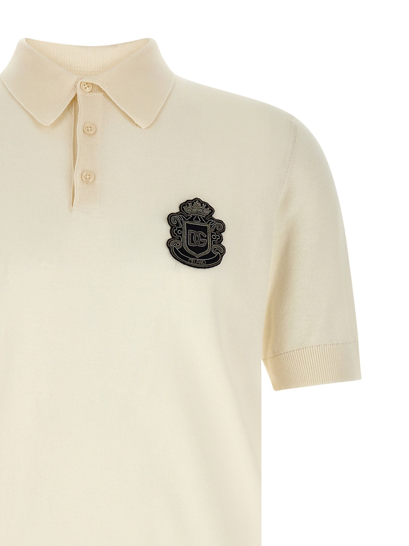 Dolce & Gabbana Men's Dg Patch Polo Shirt