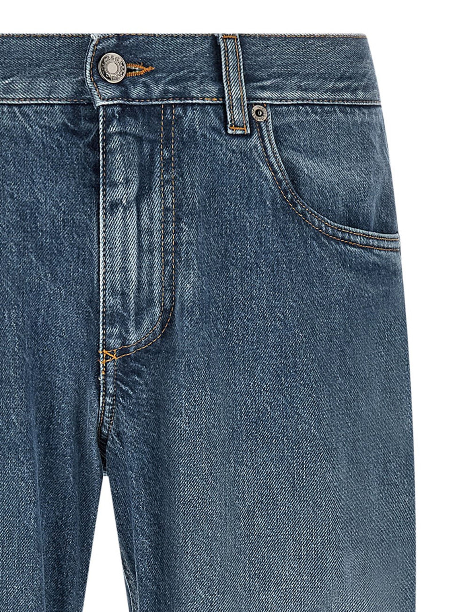 Dolce & Gabbana Men's Heraldic Embroidery Jeans