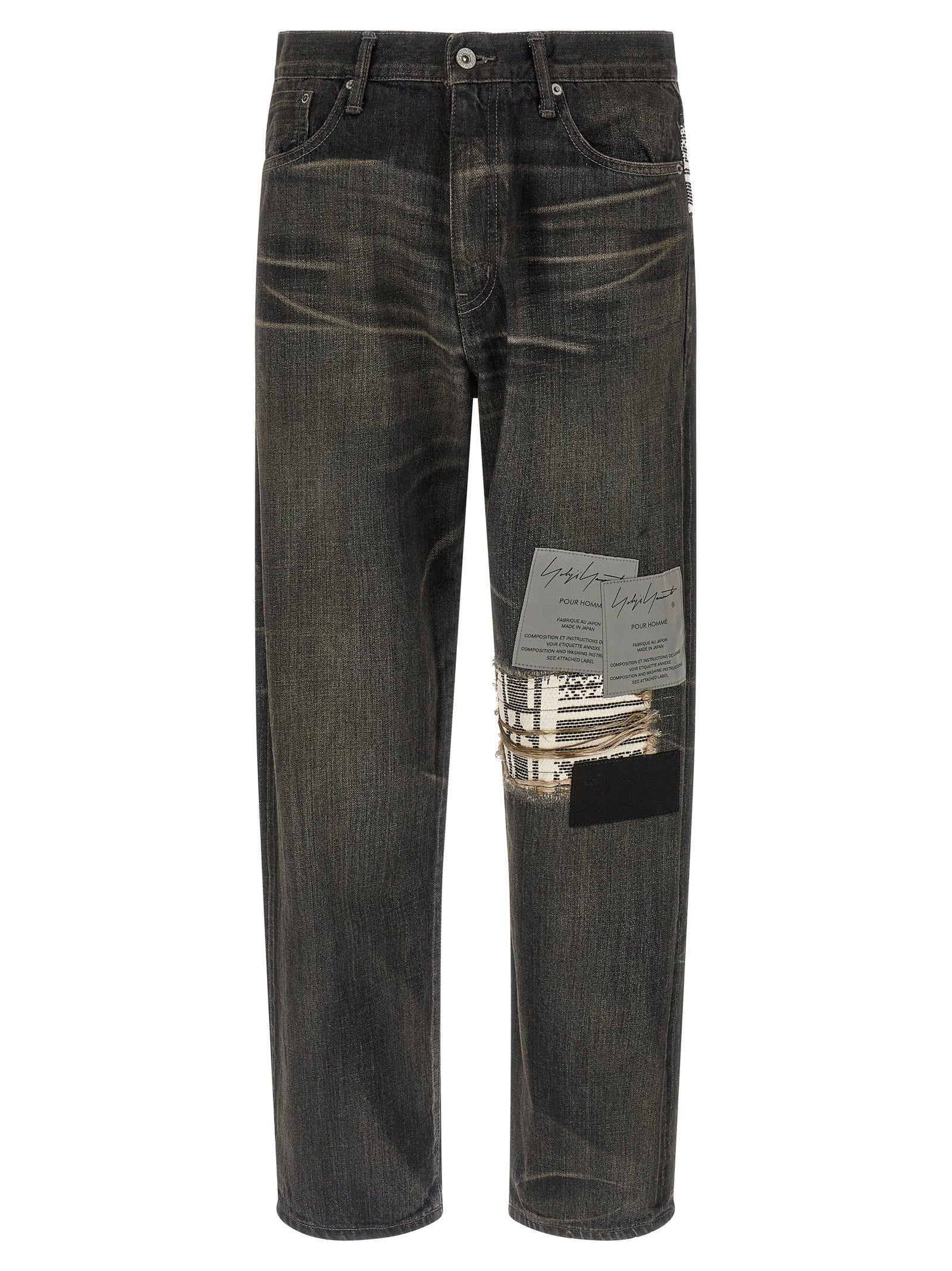 Yohji Yamamoto Men's Savege Denim Jeans × Nh