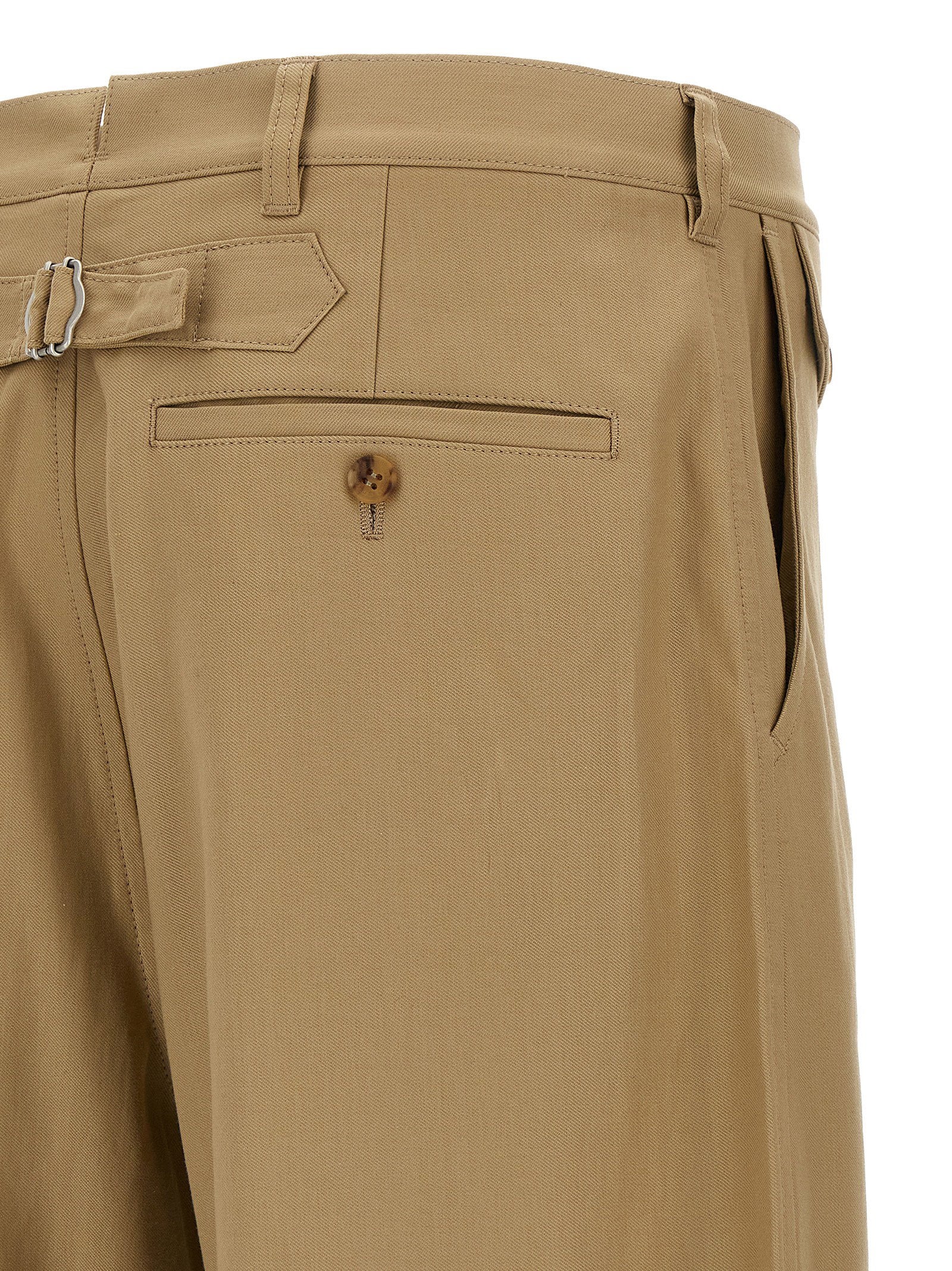 Comme Des Garҫons Homme Men's Curved Leg Pants