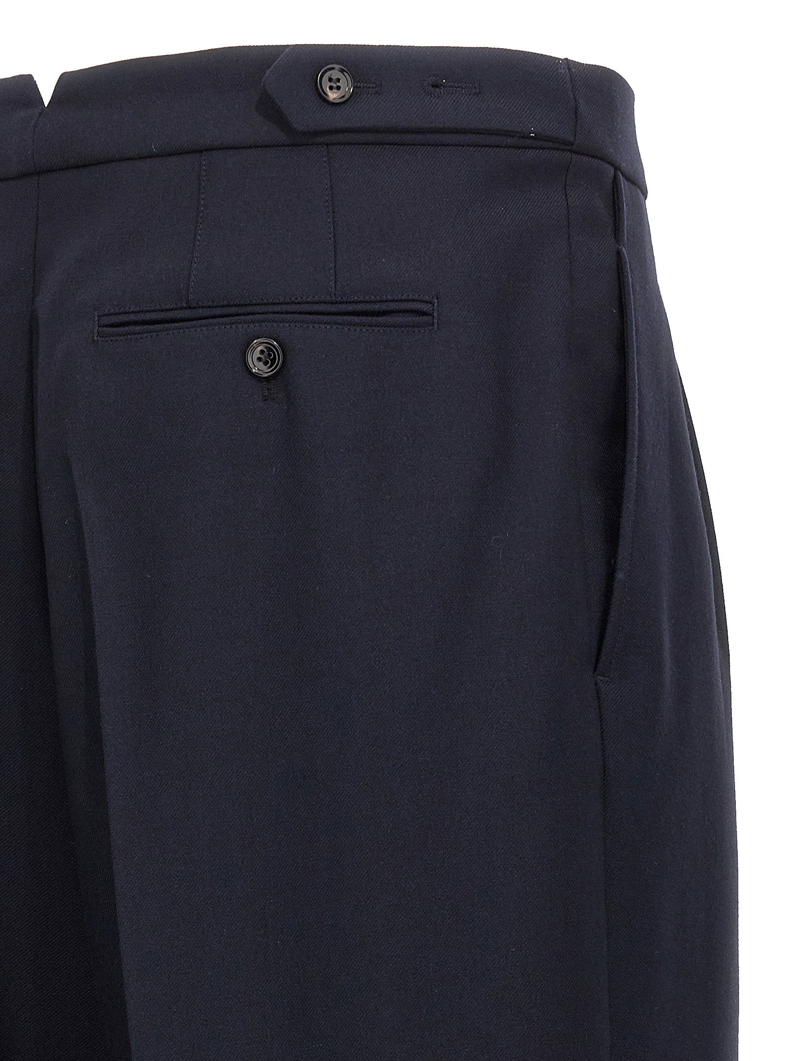 Ami Paris Men's Front Pleat Pants
