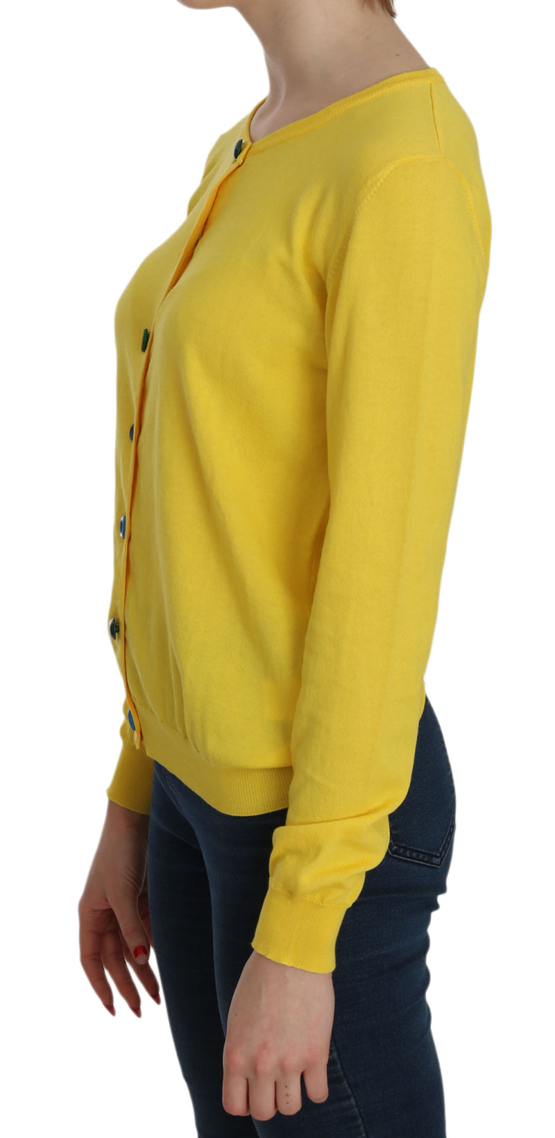 Jucca Radiant Yellow Cotton Women's Sweater