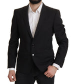 Dolce & Gabbana Elegant Slim Fit Black Blazer Men's Jacket