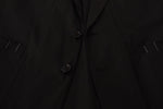 Dolce & Gabbana Elegant Black Cotton-Wool Blend Blazer Men's Jacket