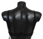 Roberto Cavalli Elegant Black Lace Push-Up Women's Bra