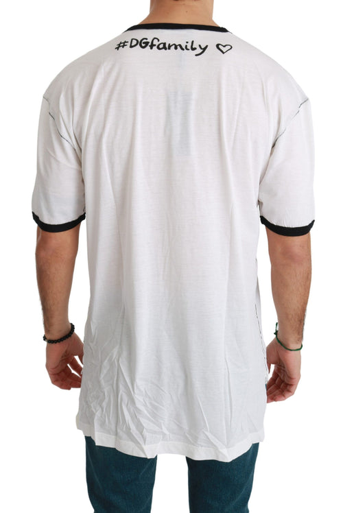 Dolce & Gabbana Elegant White Silk-Blend Men's Men's T-Shirt