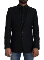 Dolce & Gabbana Elegant Slim Fit Wool-Silk Men's Blazer