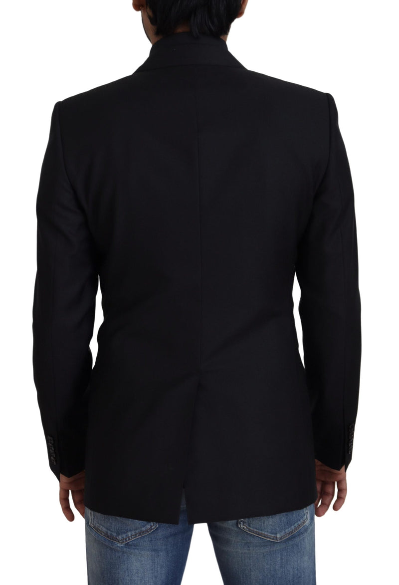 Dolce & Gabbana Elegant Slim Fit Wool-Silk Men's Blazer