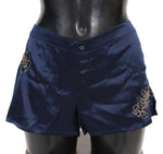 Ermanno Scervino Chic Blue Lingerie Shorts - Pure Cotton Women's Comfort