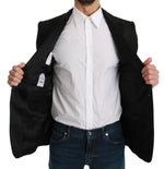 Dolce & Gabbana Slim Fit Martini Black Blazer Men's Jacket