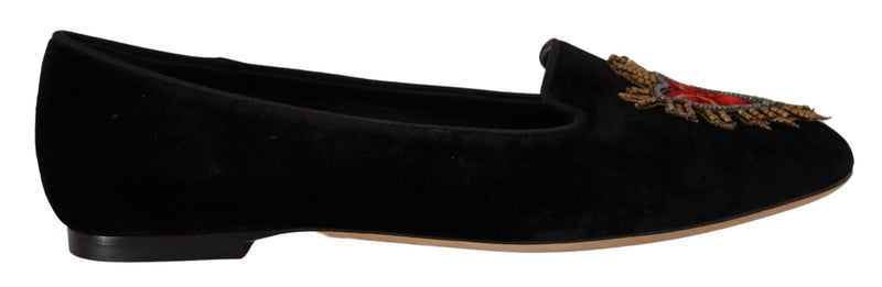Dolce & Gabbana Elegant Patent Leather Flat Women's Shoes