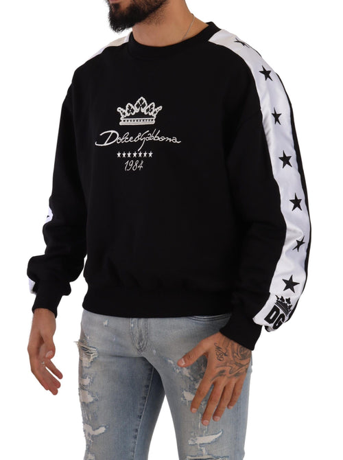Dolce & Gabbana Elegant Crown 1984 Crewneck Men's Sweater